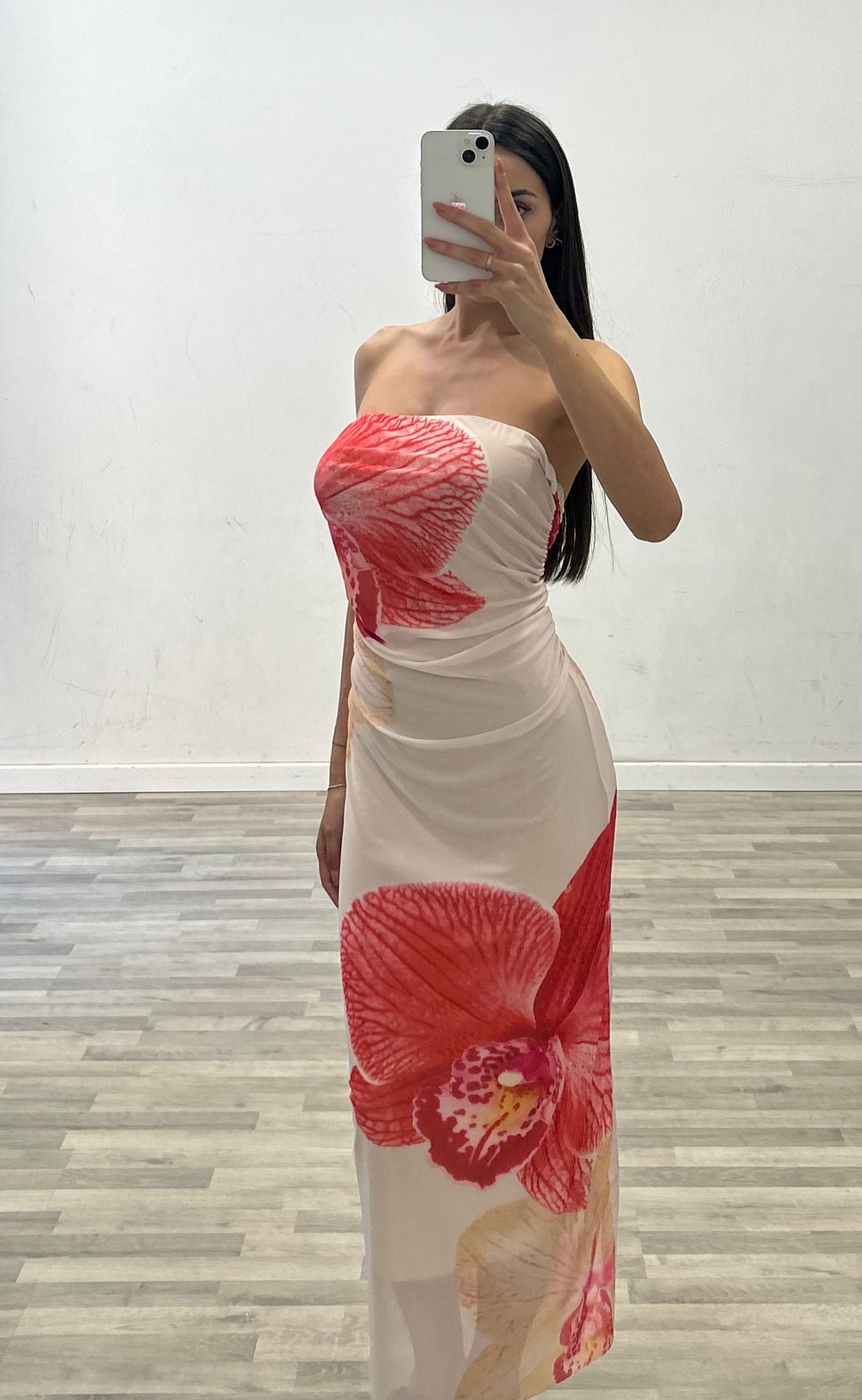 vestito a fascia velato fantasy