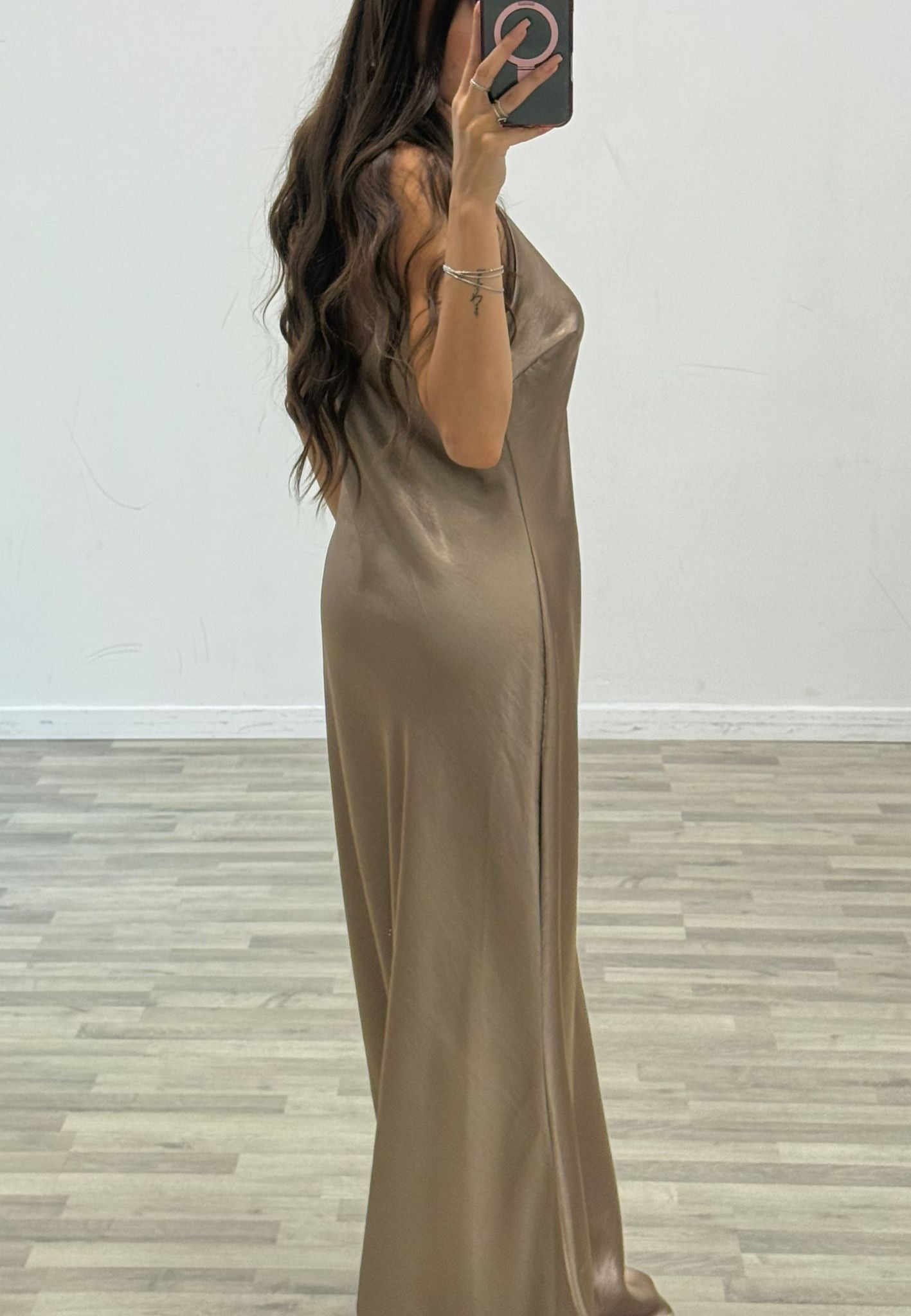 vestito in raso emily