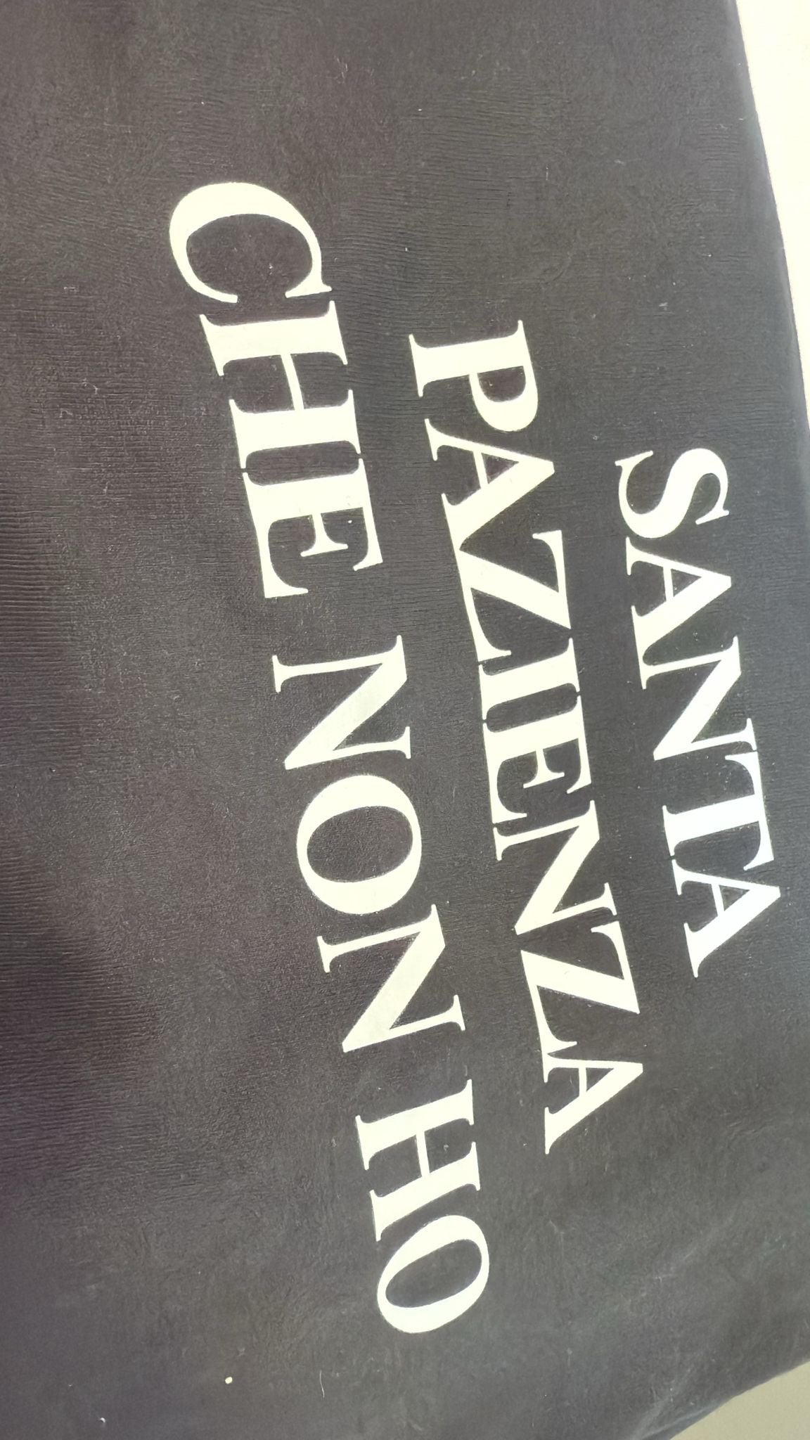 t-shirt santa pazienza che noin ho
