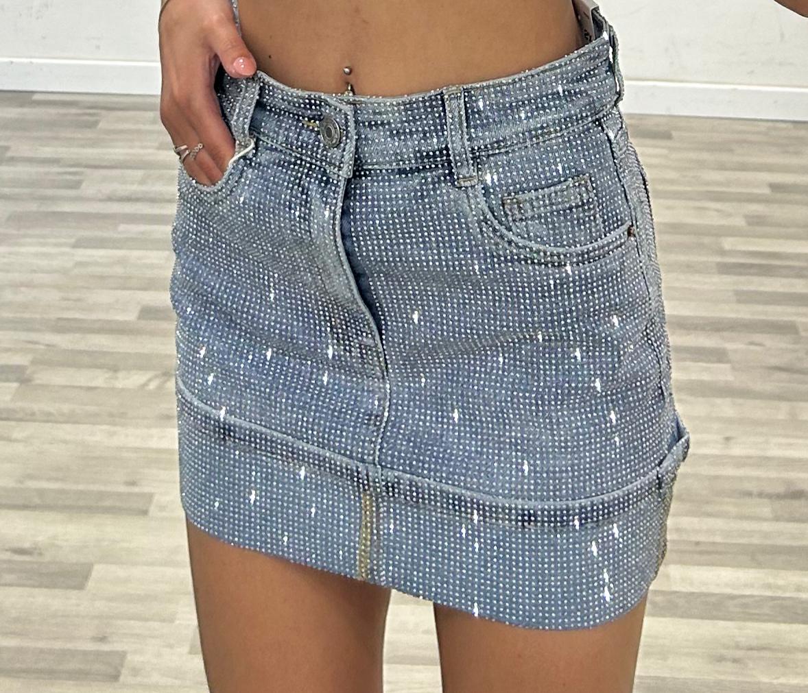 gonna super strass denim