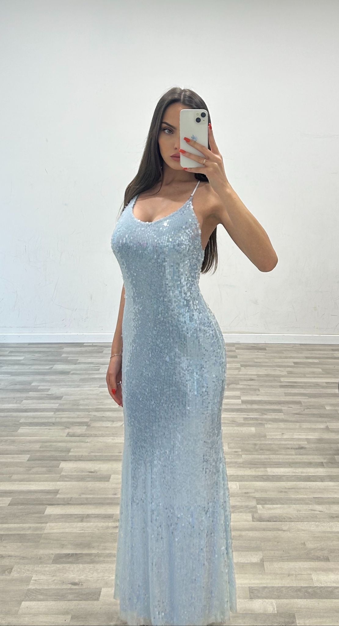 vestito smack con paillettes