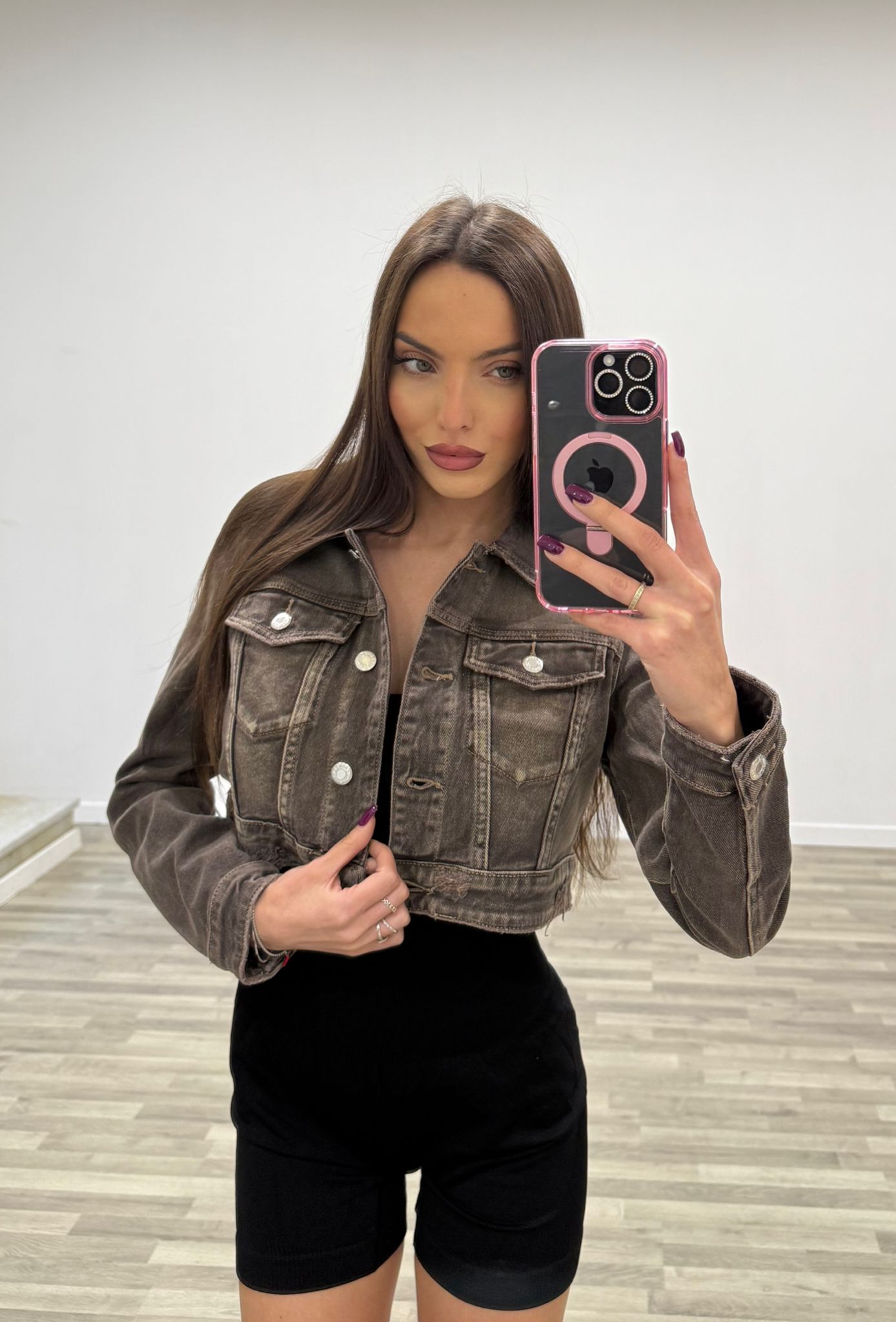 giubbino corto di jeans new color