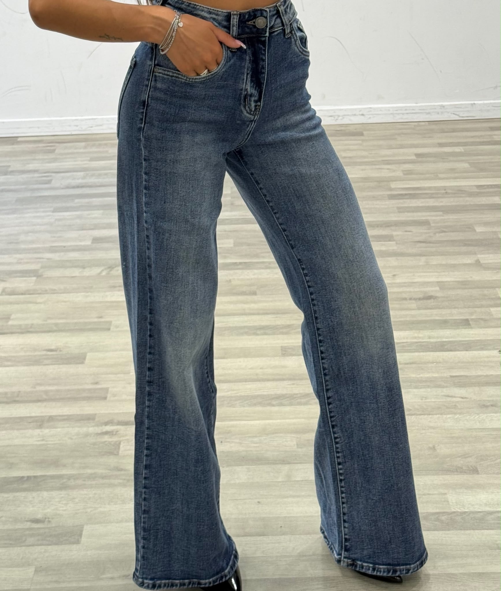 jeans palazzo denim