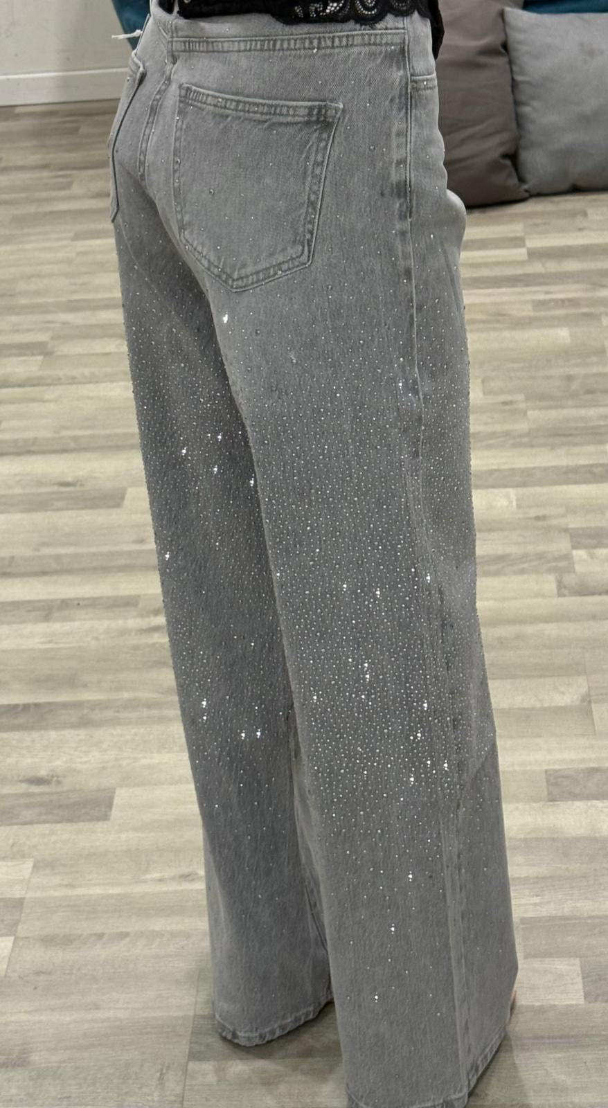 jeans con brillantini mary