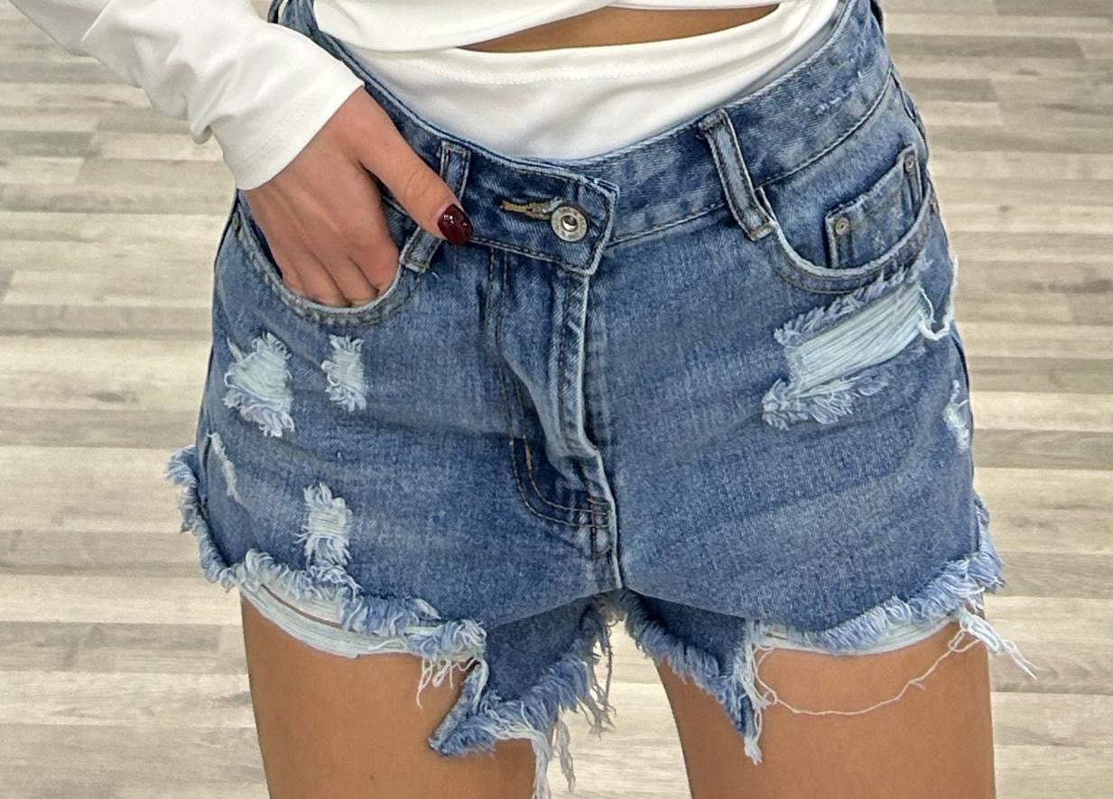 short di jeans colorati