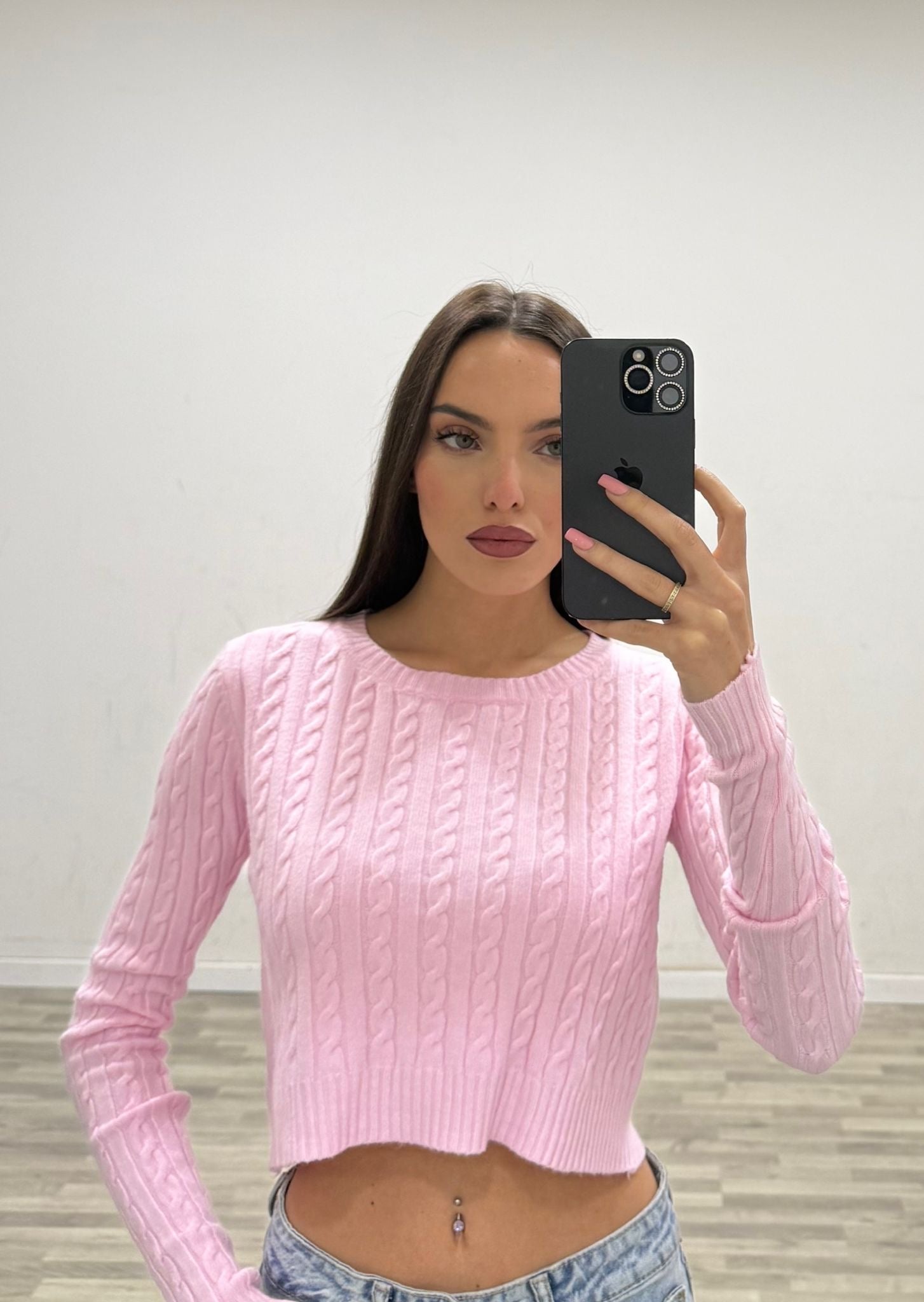 maglia corta con treccine