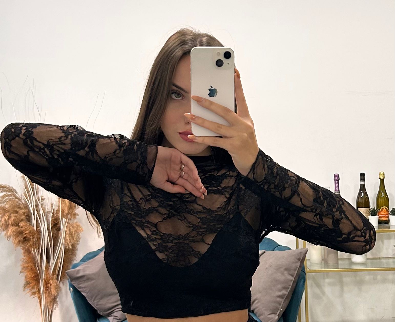 maglia corta di pizzo giusy