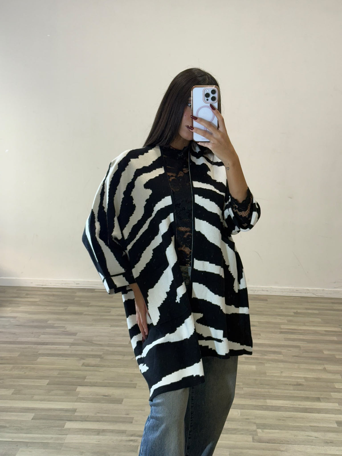 cardigan zebrato