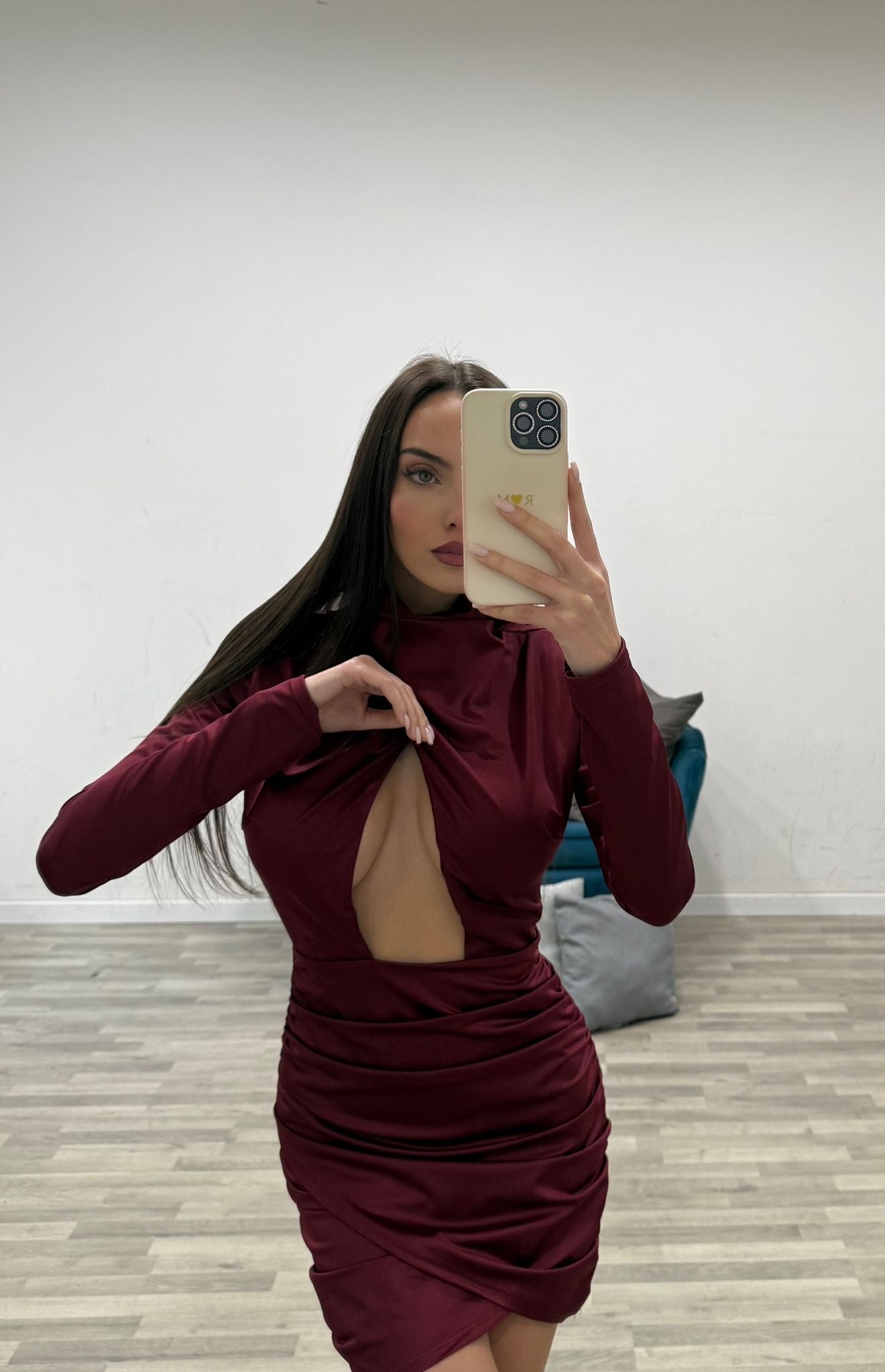 vestitino open breast