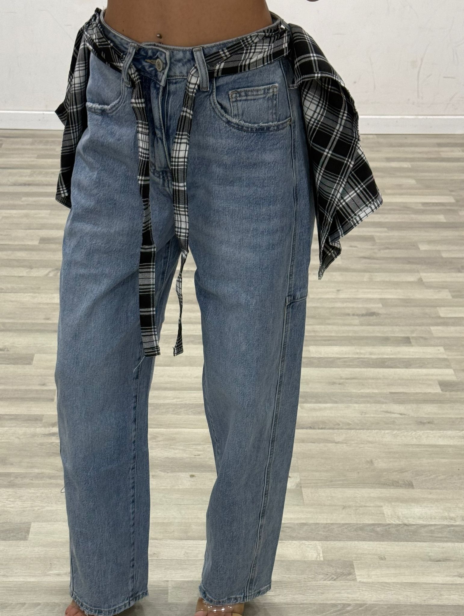 jeans con fular malu'