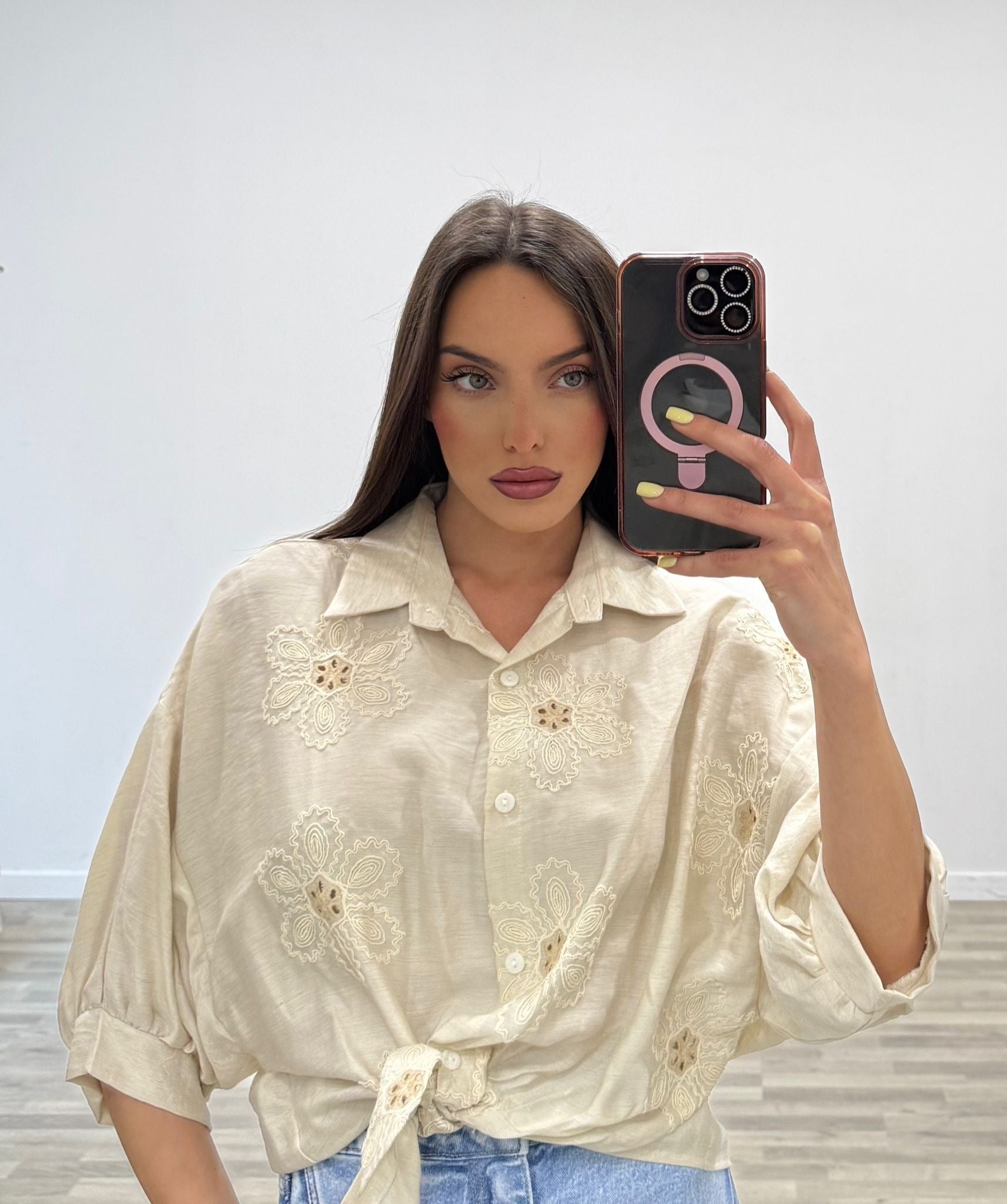 camicia con nodo sapri