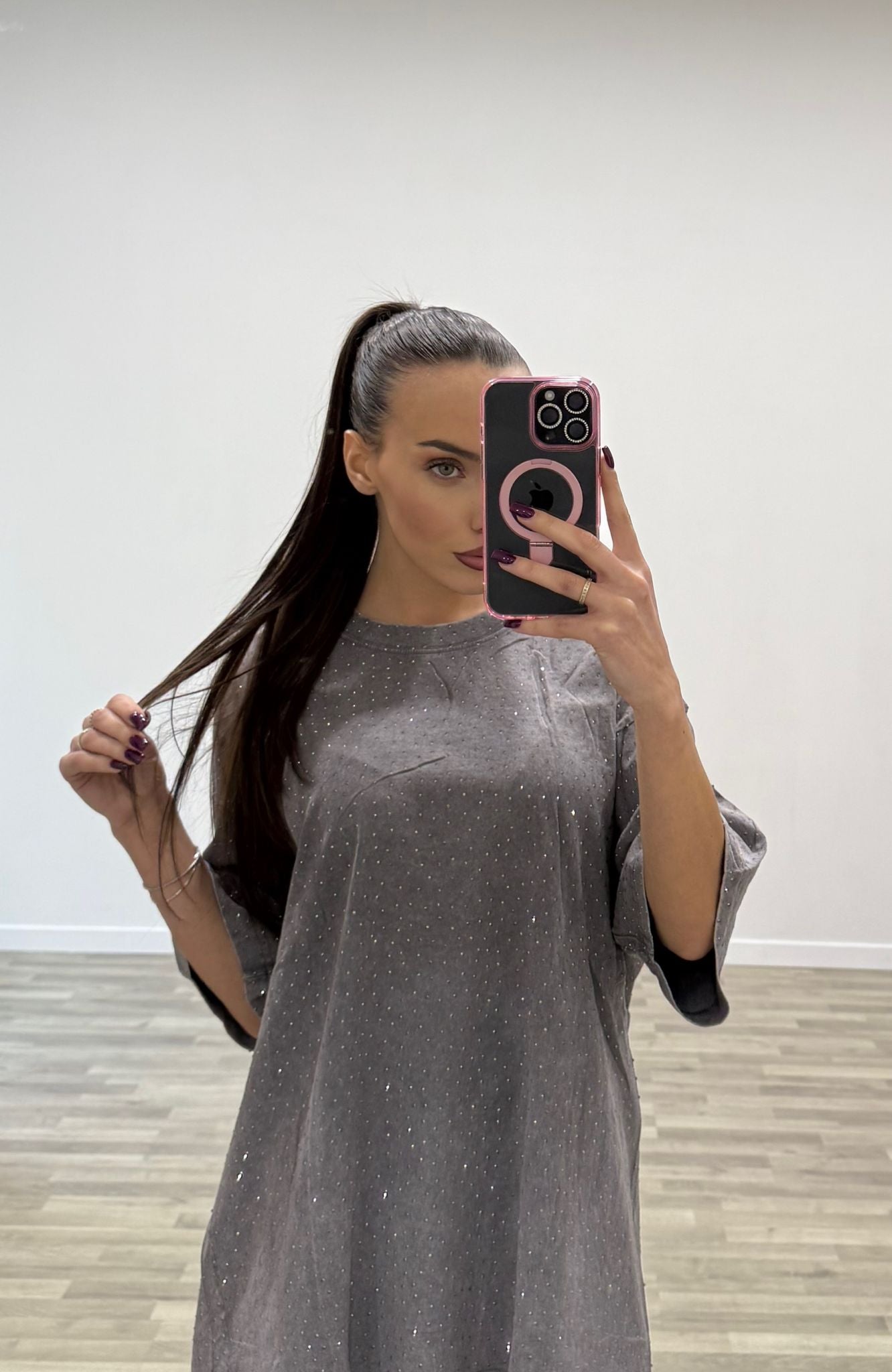 t-shirt con brillantini