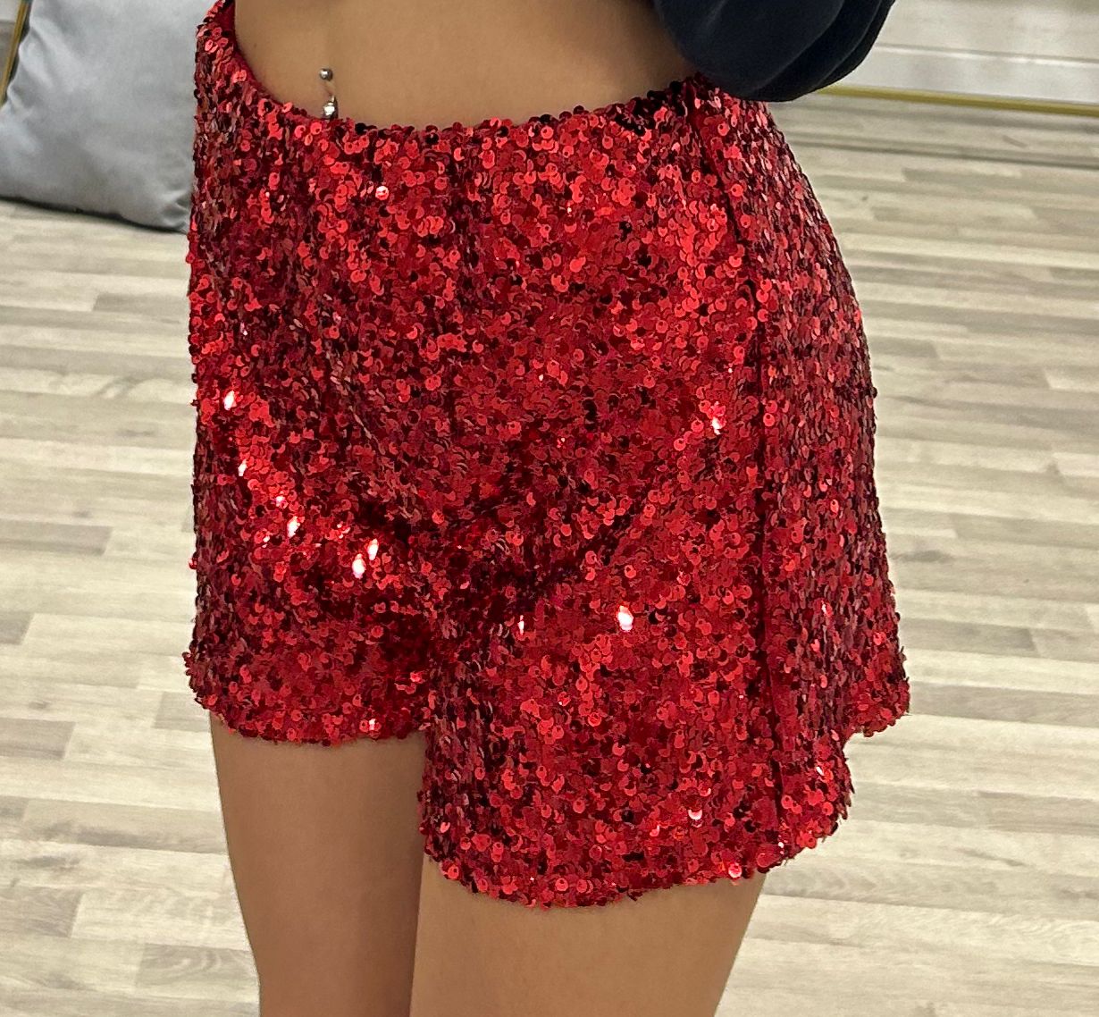 short con paillettes