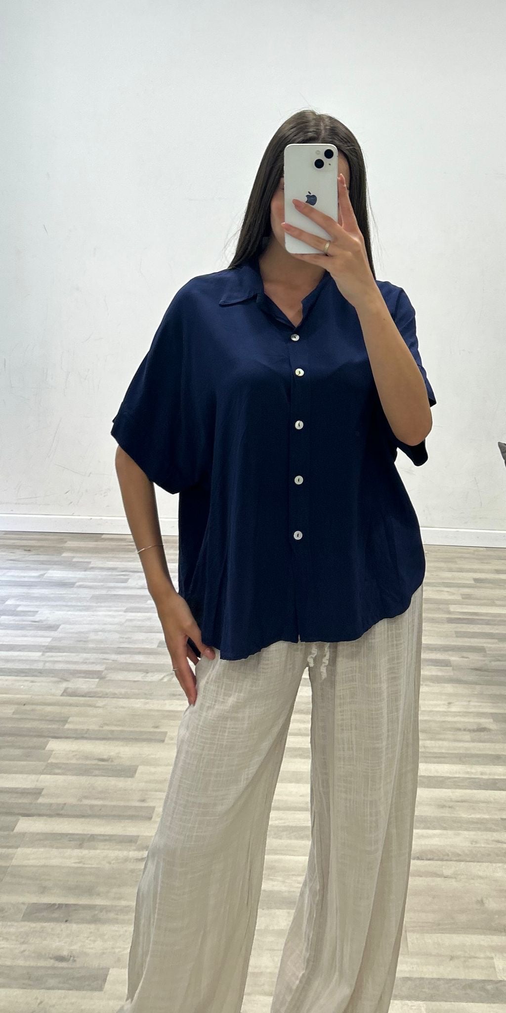 camicia seta lavata a polo