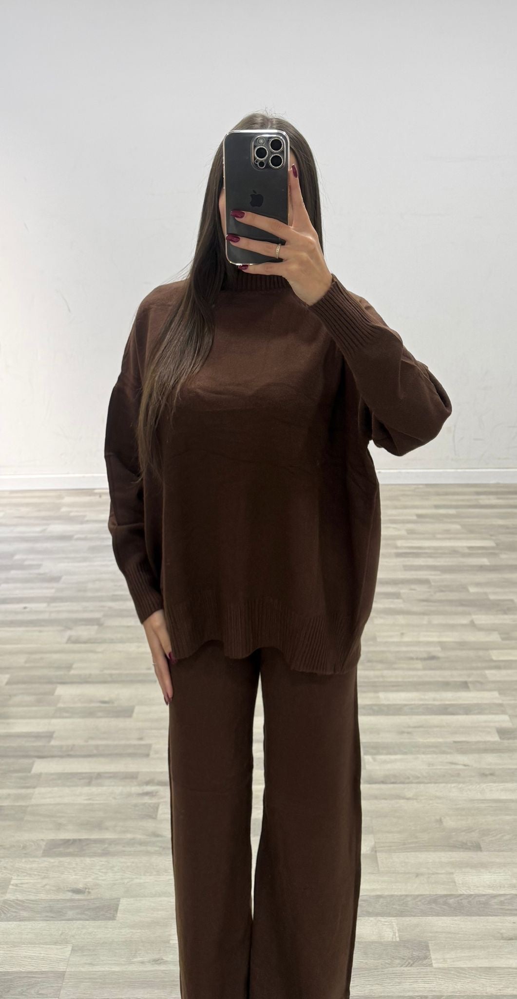 completo lana lupetto e pantalone