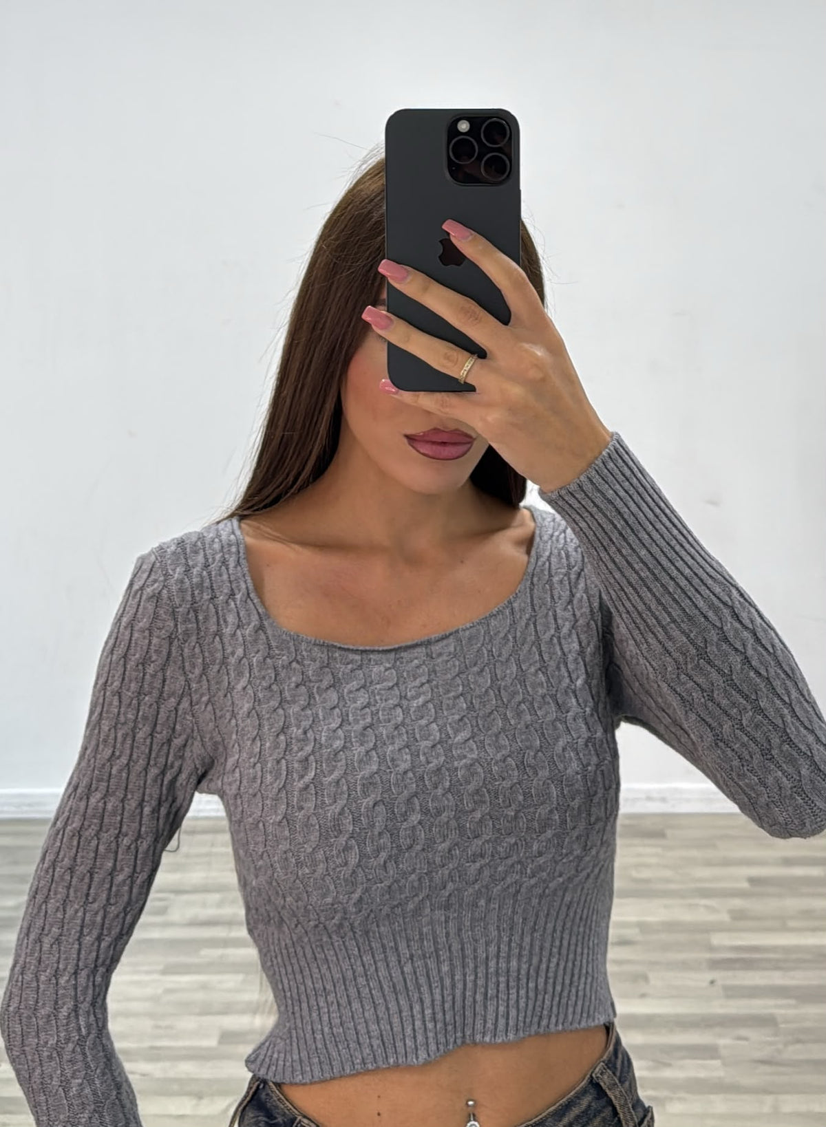 maglia con treccine lea