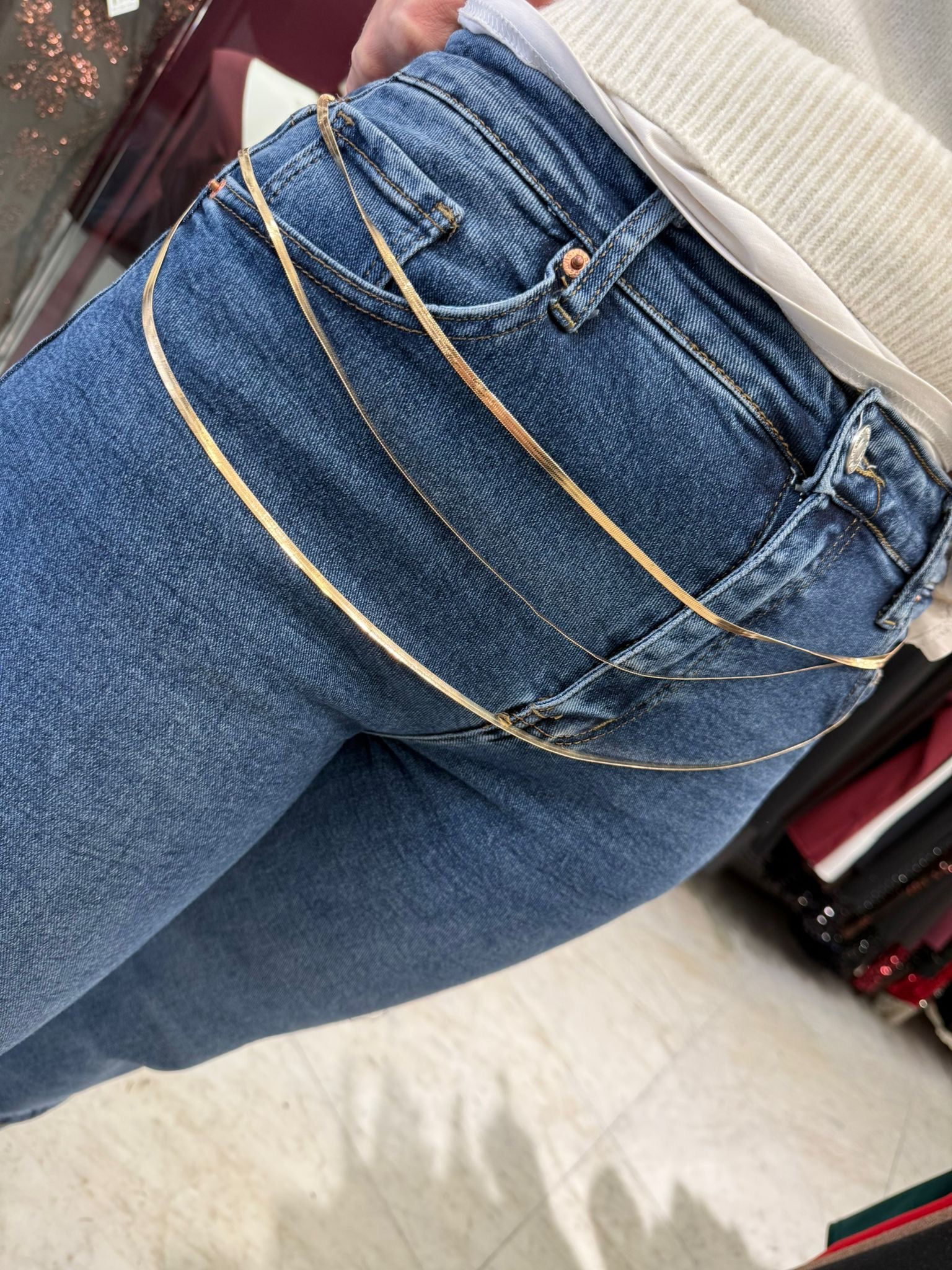 cinturina sottile anni'