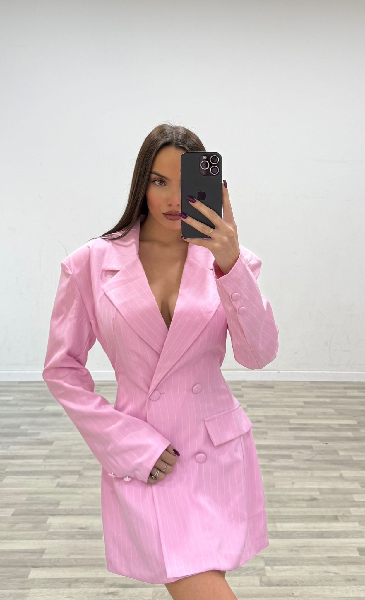 vestitino a giacca gessato