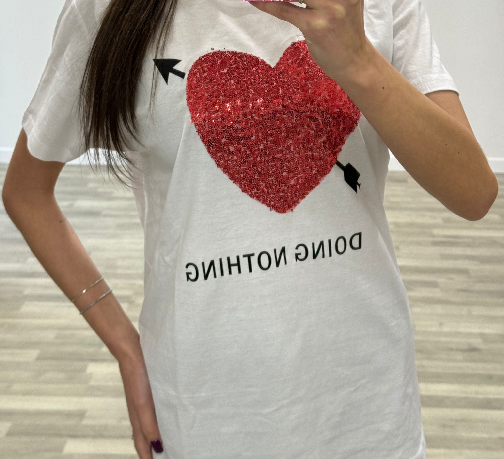 t-shirt cuore cupido