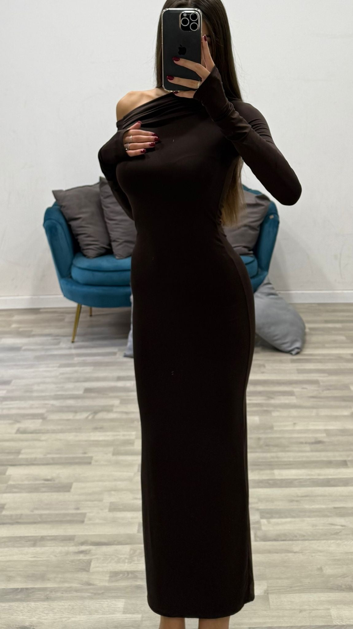 vestito asimmetrico luana