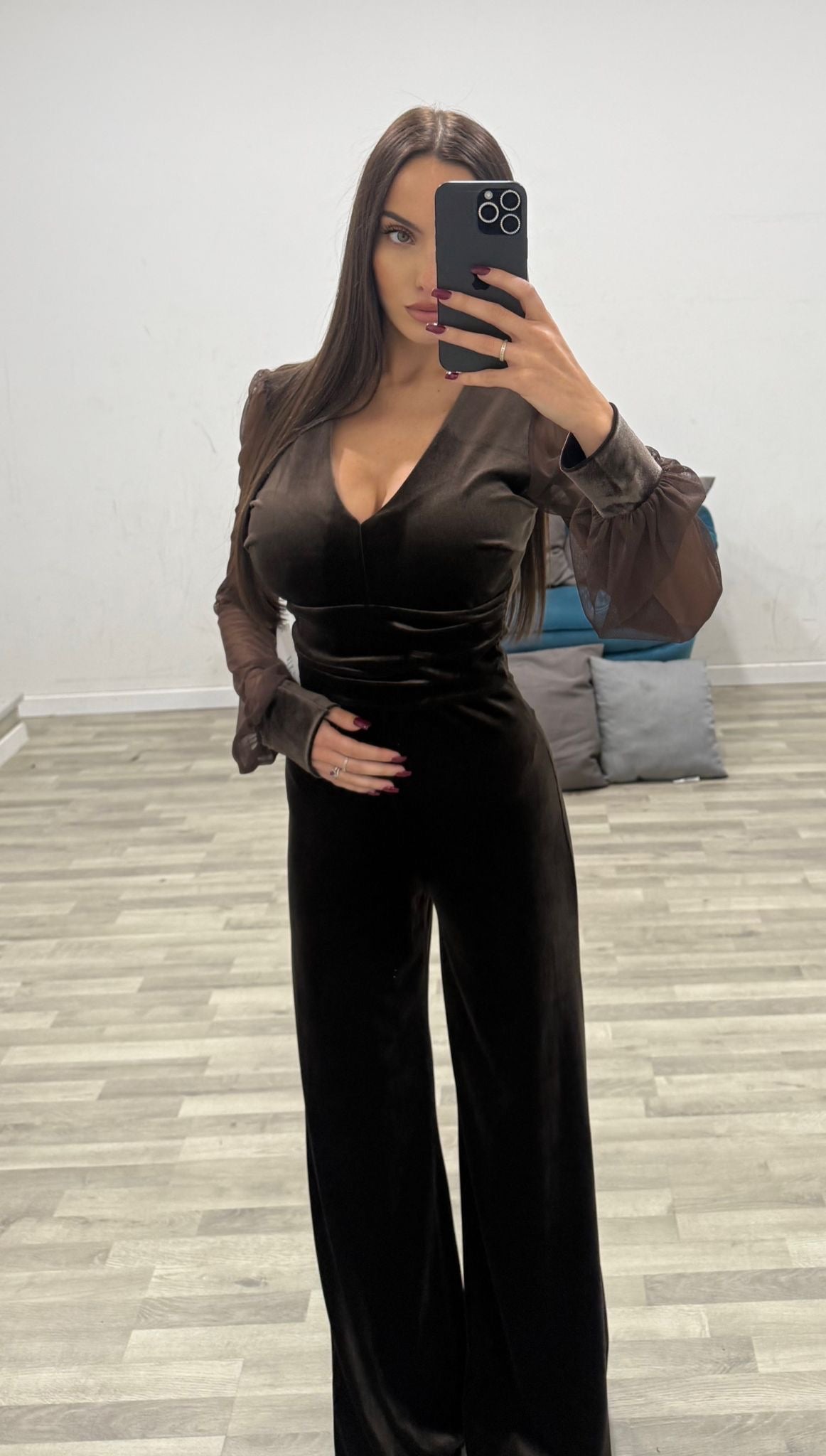 tuta ciniglia e velo