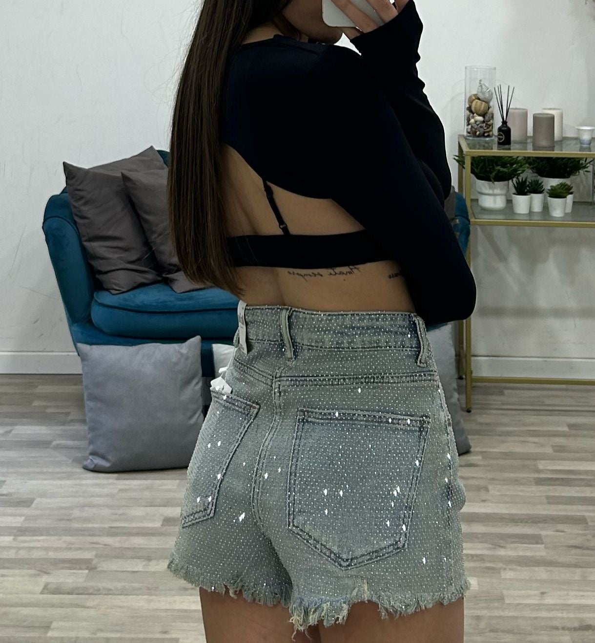 short con brillantini cloe'