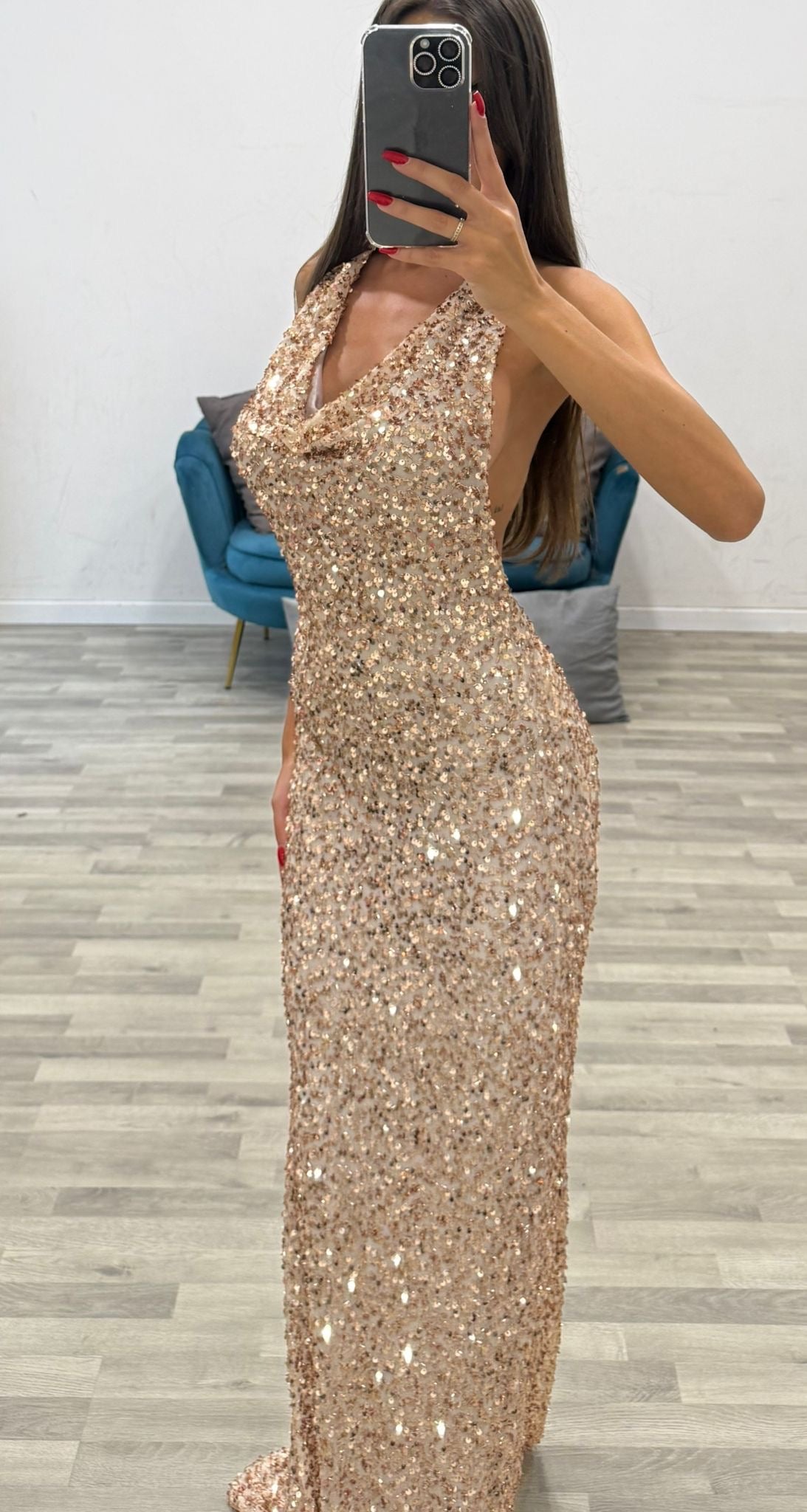 vestito scollo bavero stella