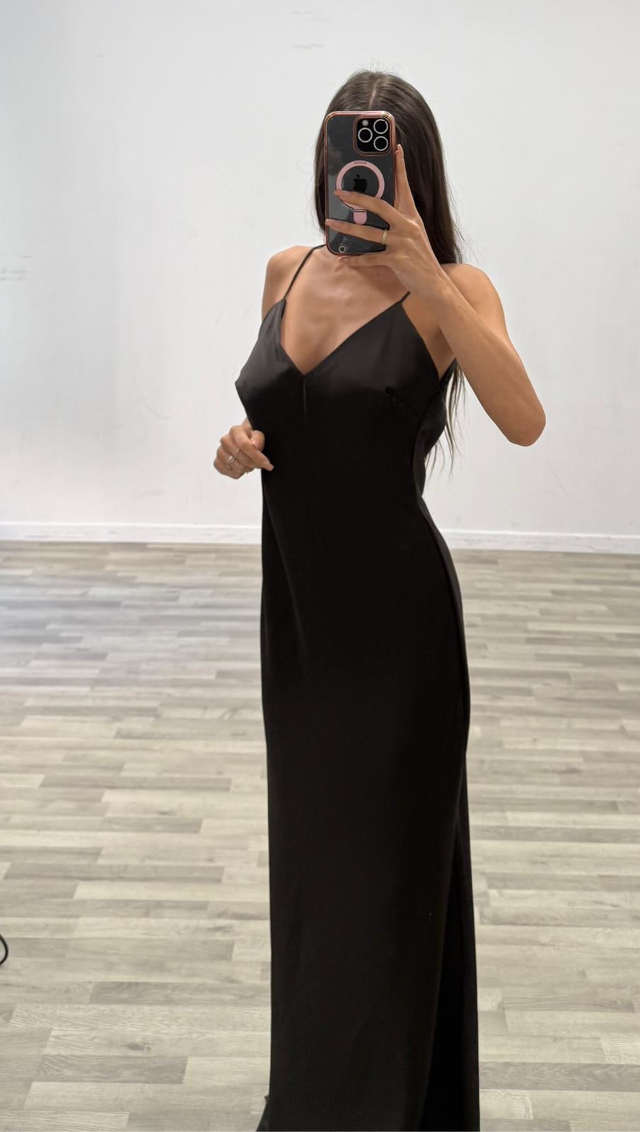 vestito in raso emily
