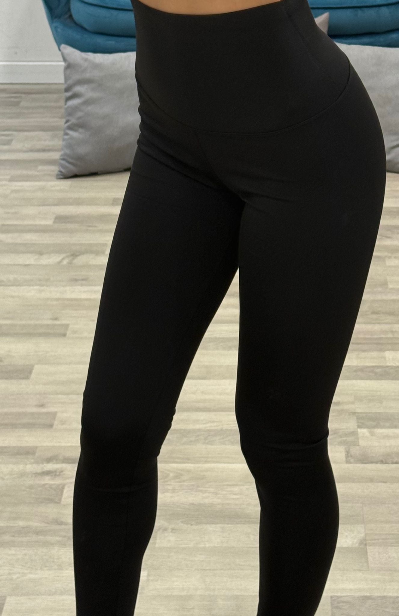 leggins in licra vita alta