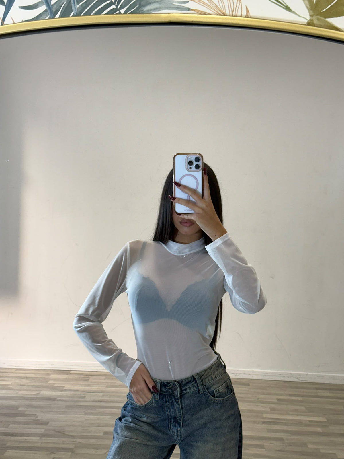 body lupetto velato