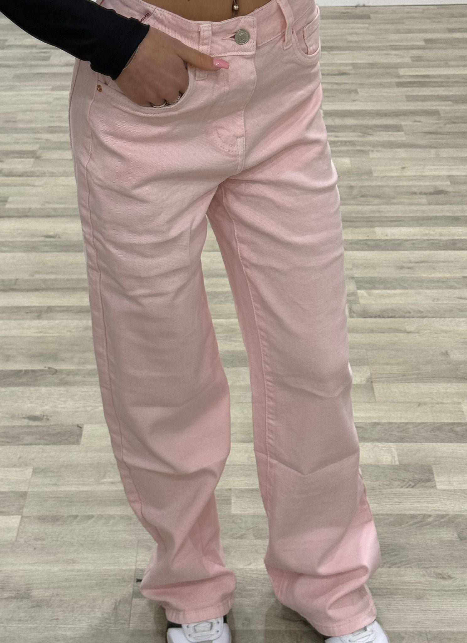 jeans palazzo rosa barbi