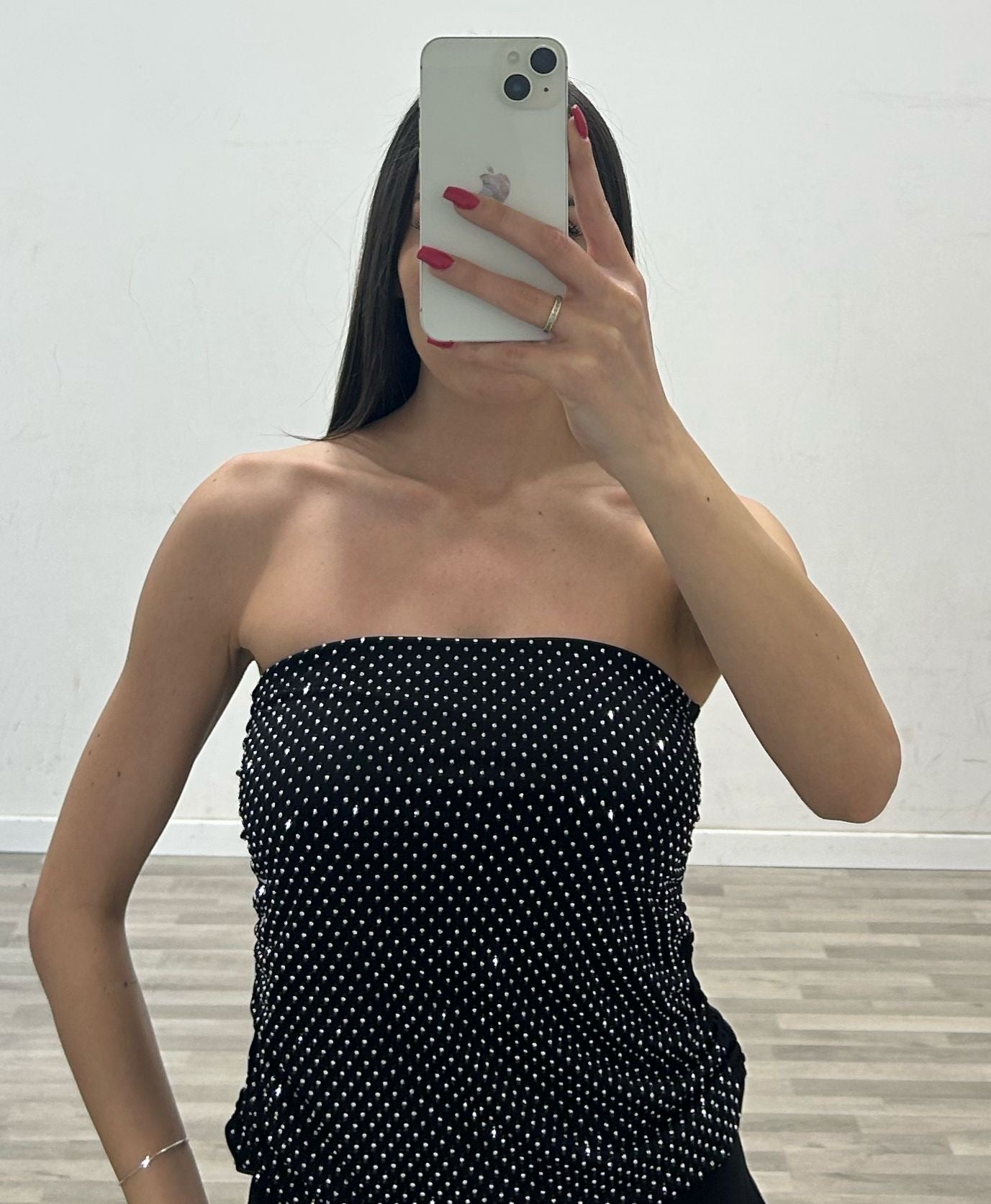 gonna con strass