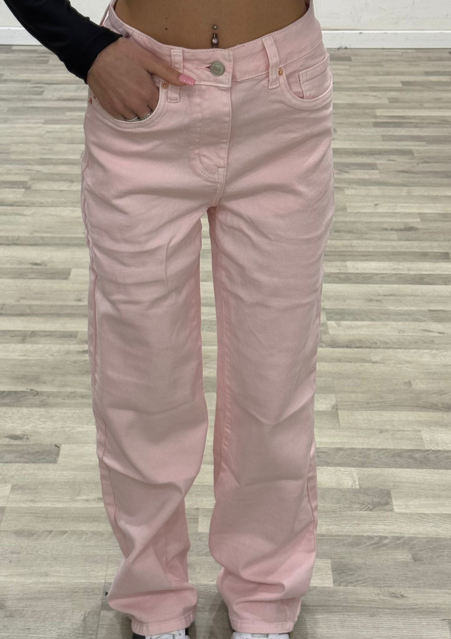 jeans palazzo rosa barbi