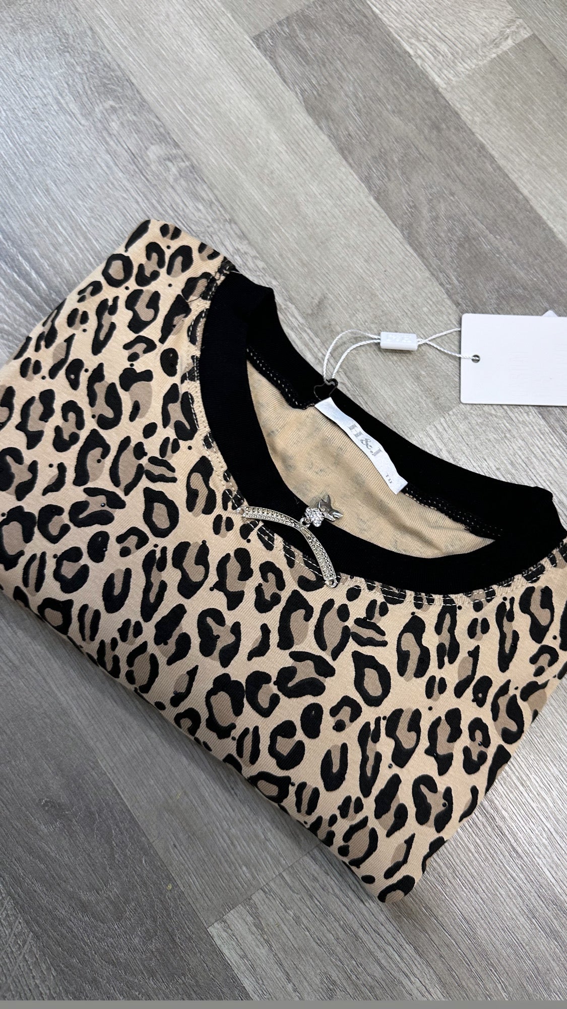 t-shirt leopardata