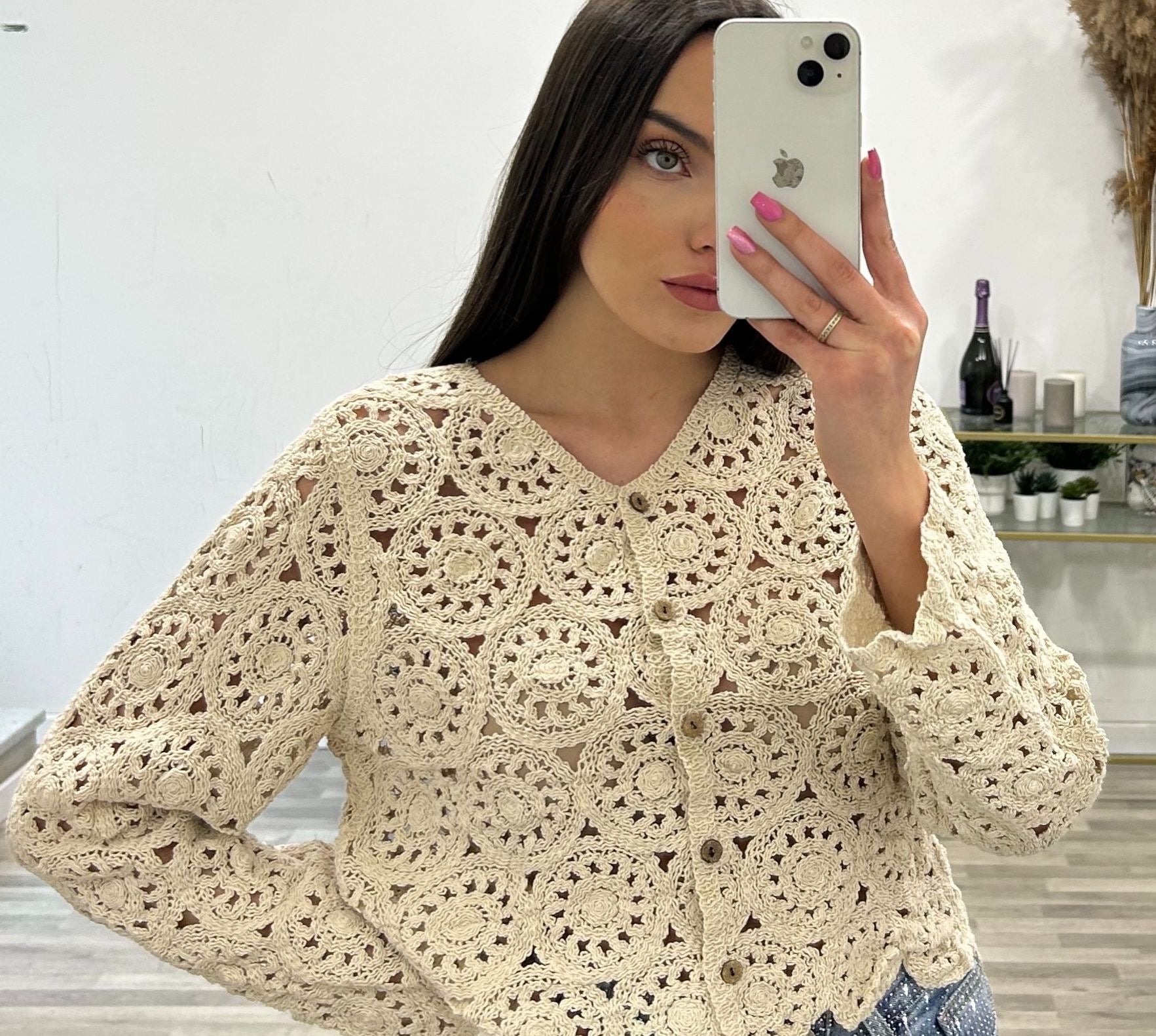 cardigan uncinetto sofia