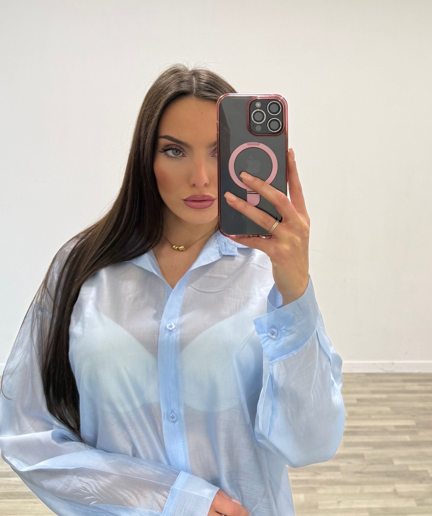 camicia over velata