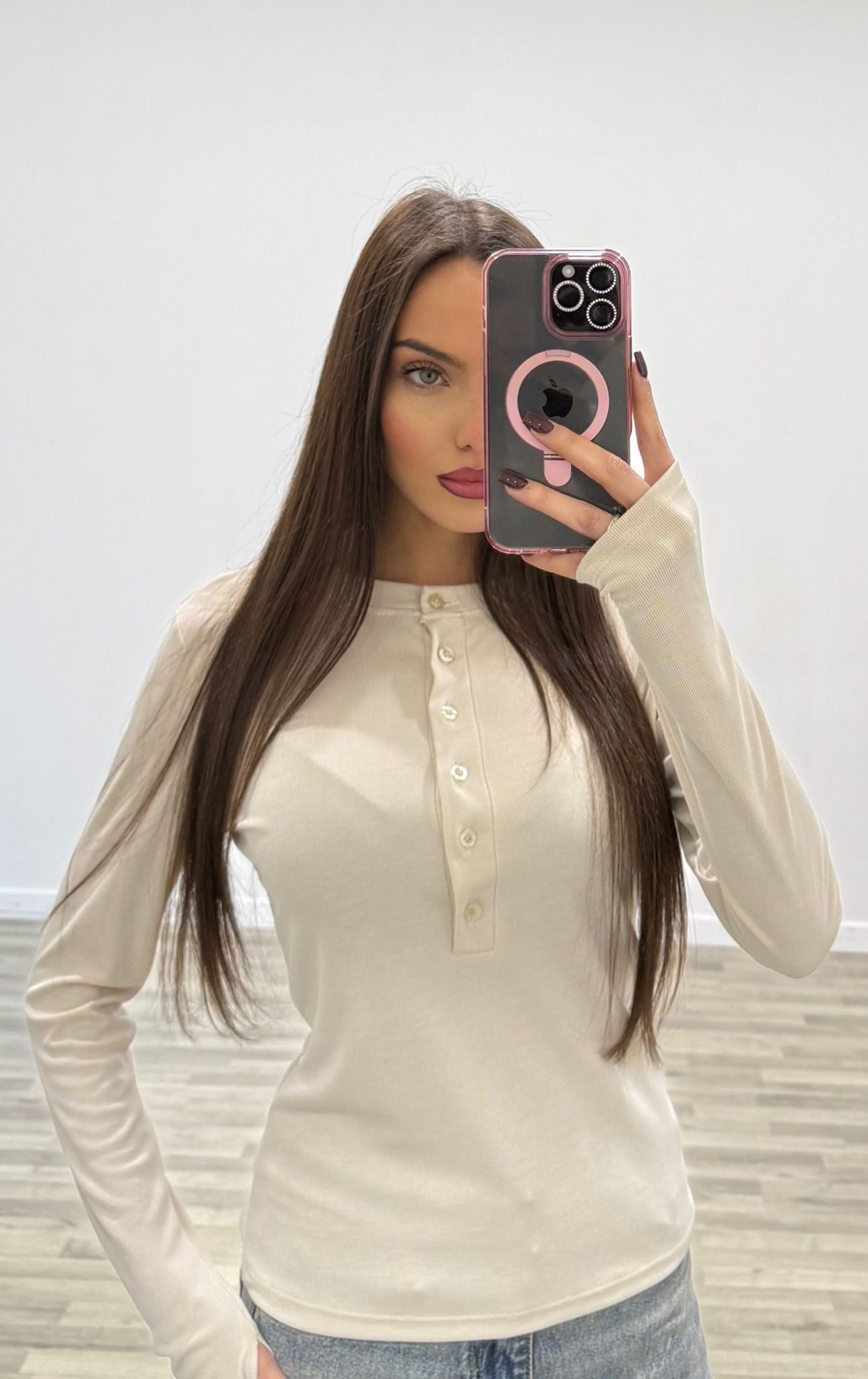 maglia serrafino costine