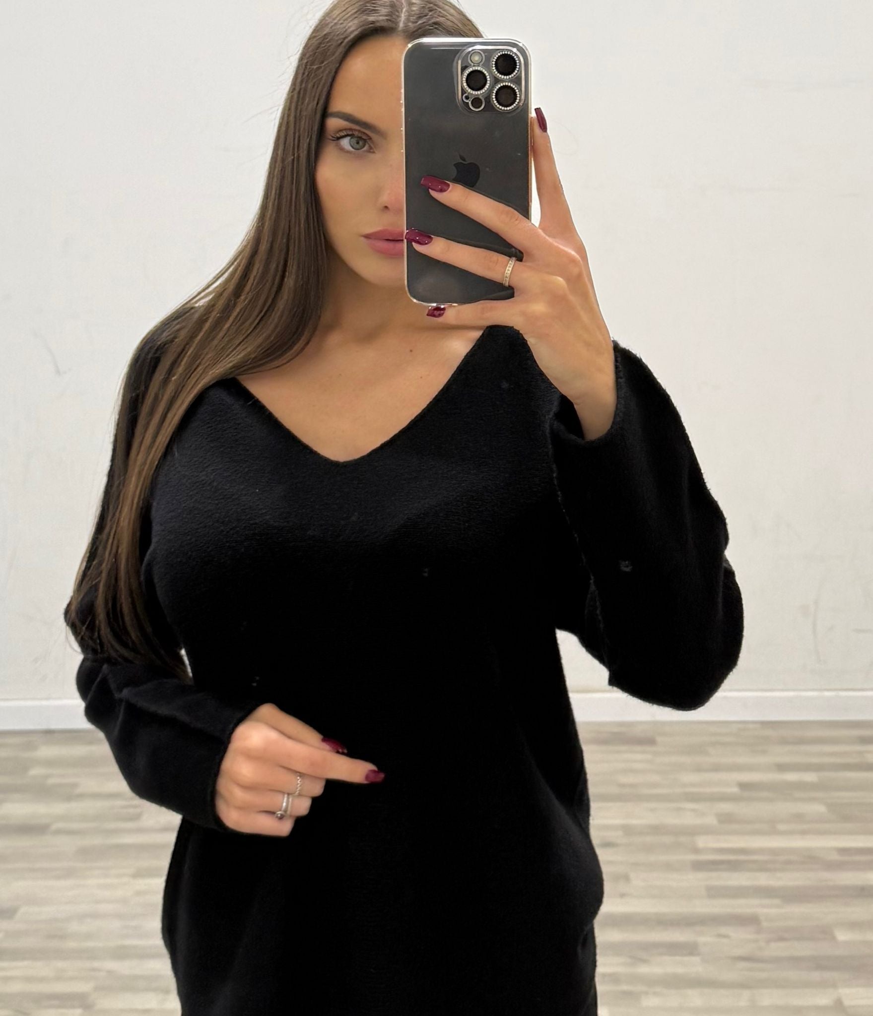 maglia scollo a v madame