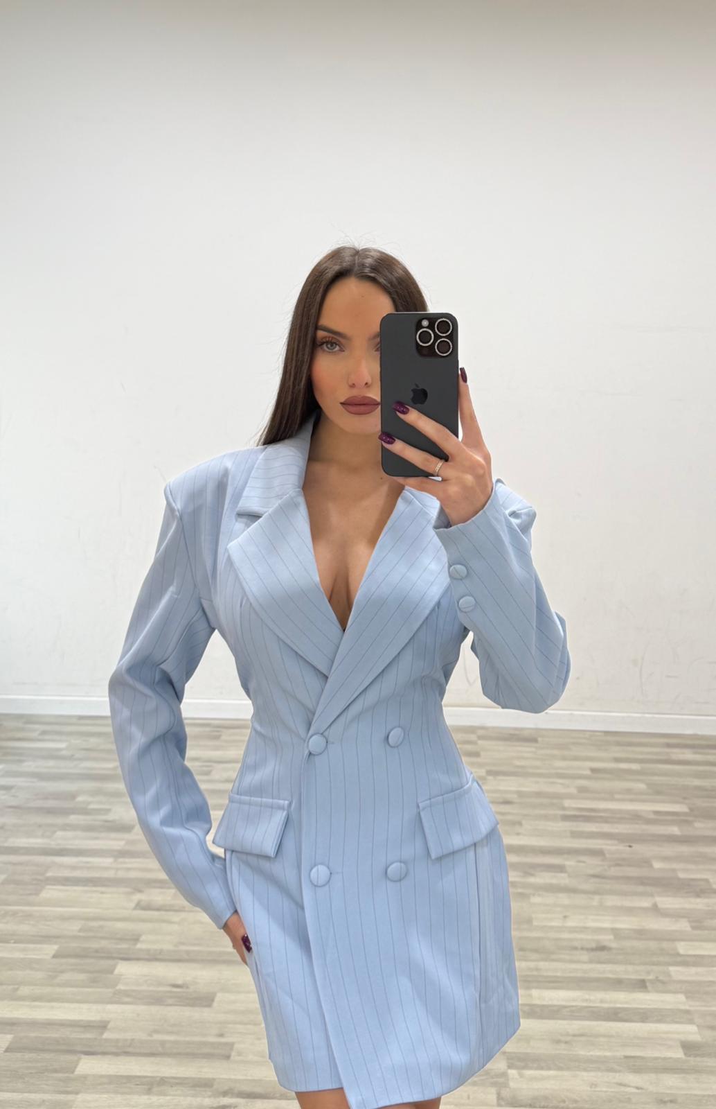 vestitino a giacca gessato