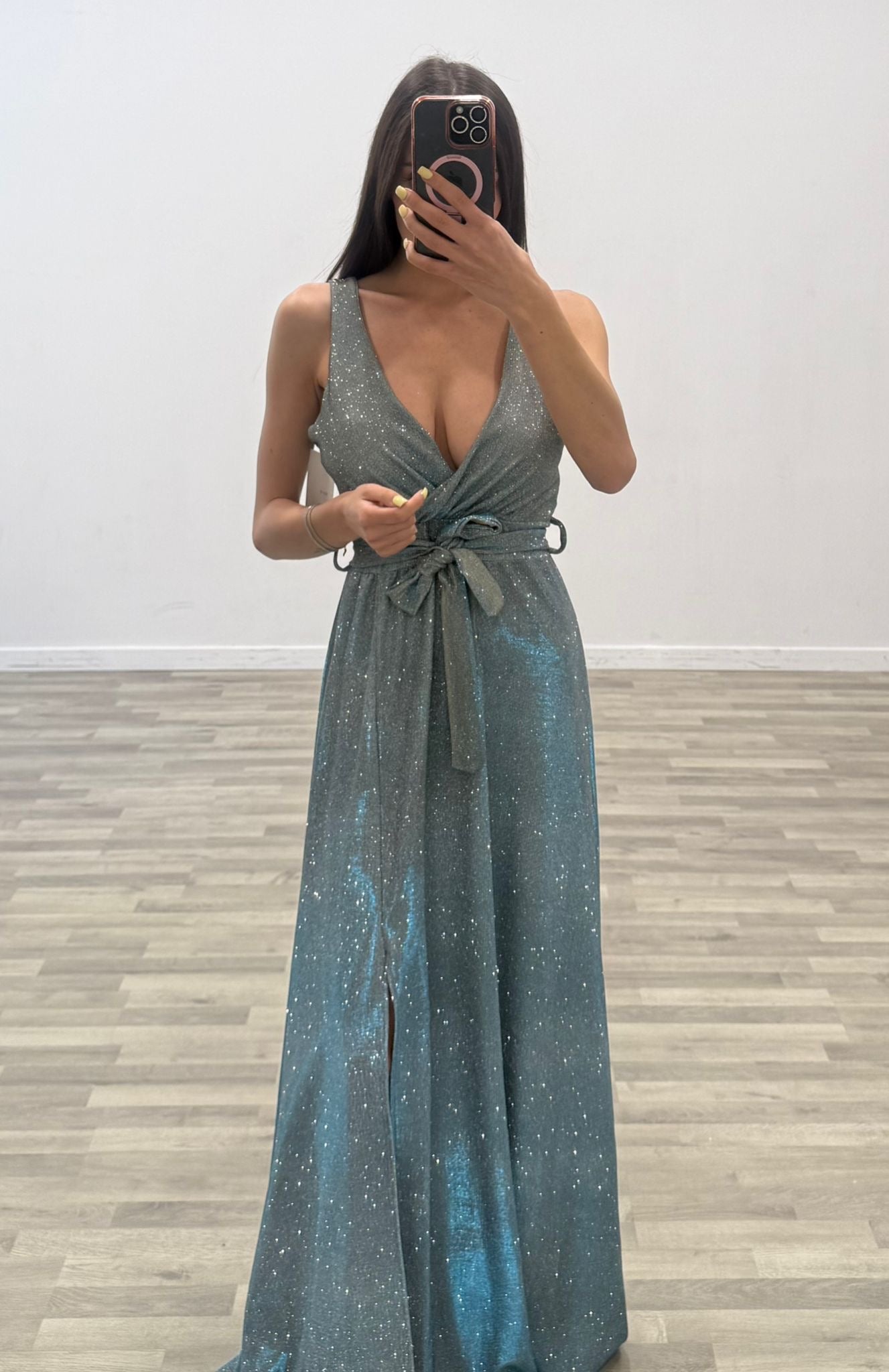 vestito in lurex barbara