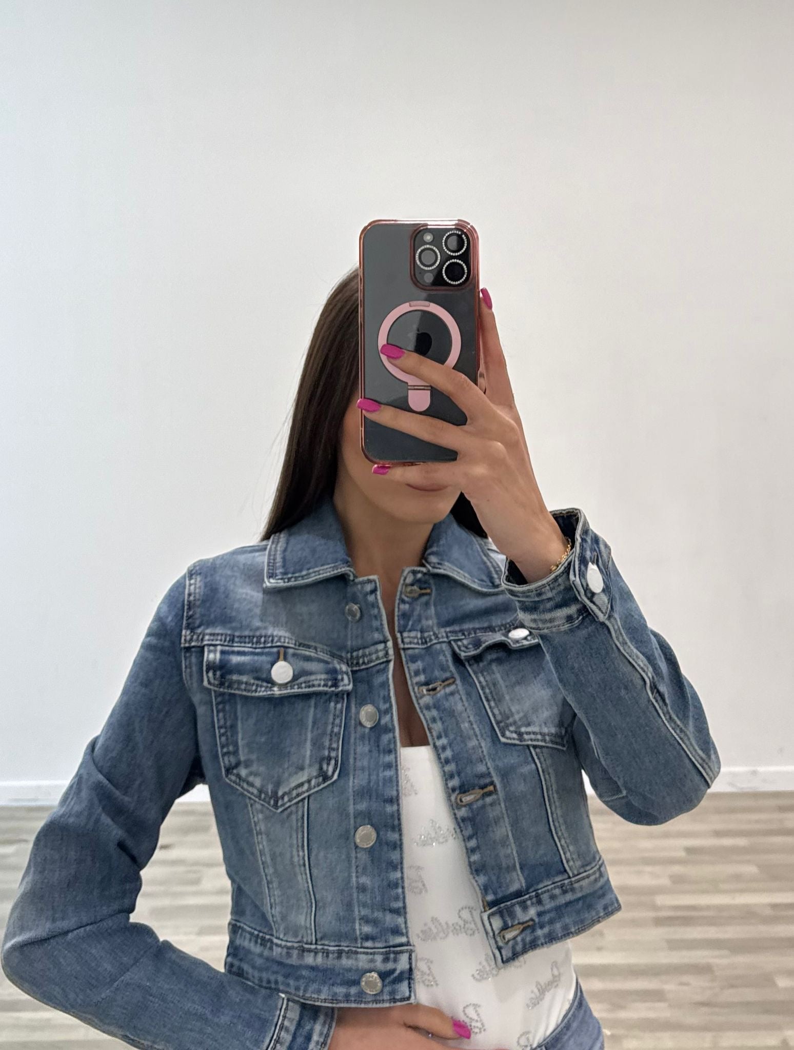 giubbino di jeans denim