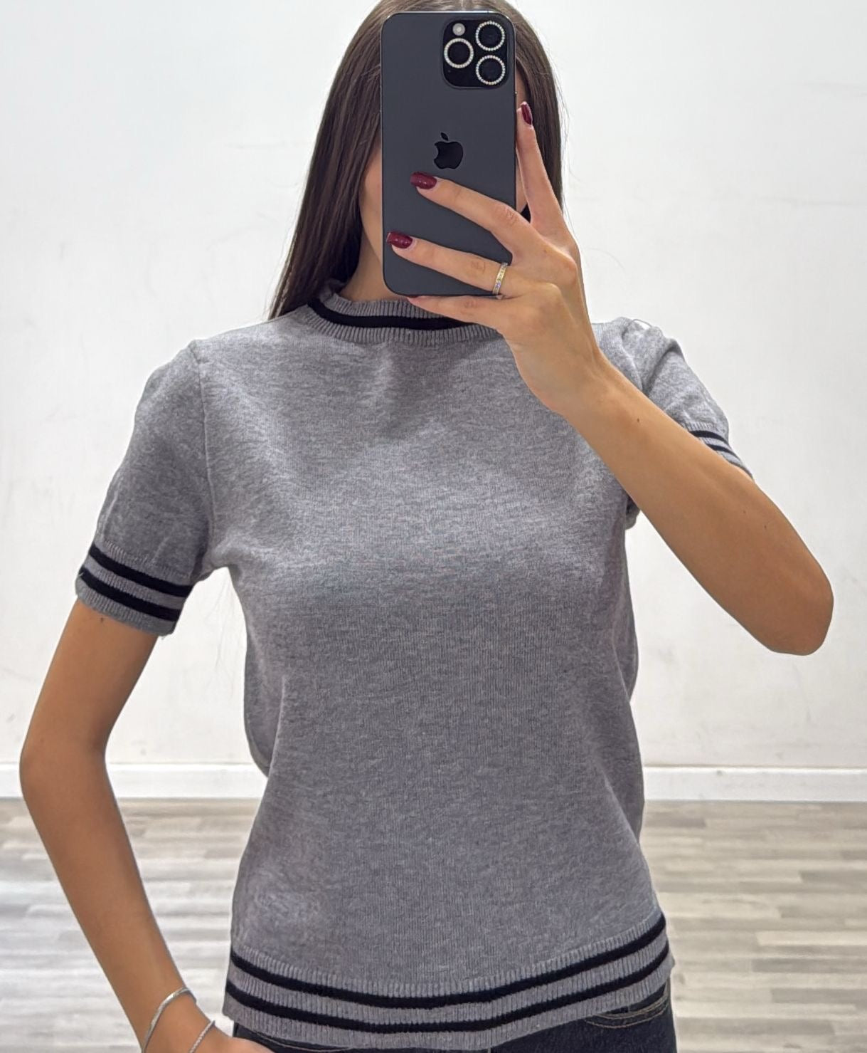maglia mezza manica college