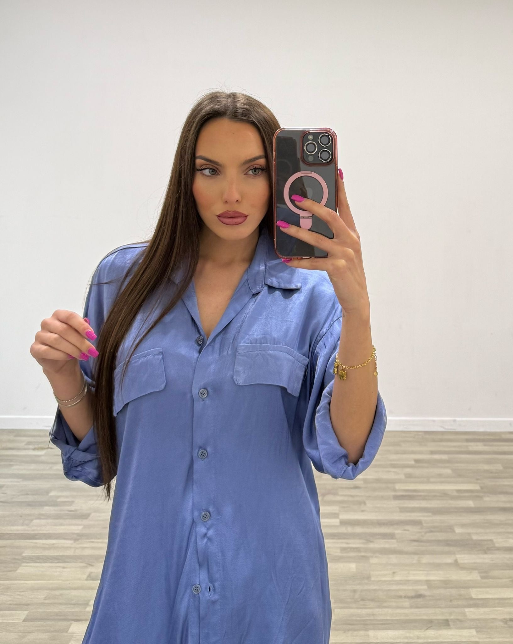 camicia di raso crazy