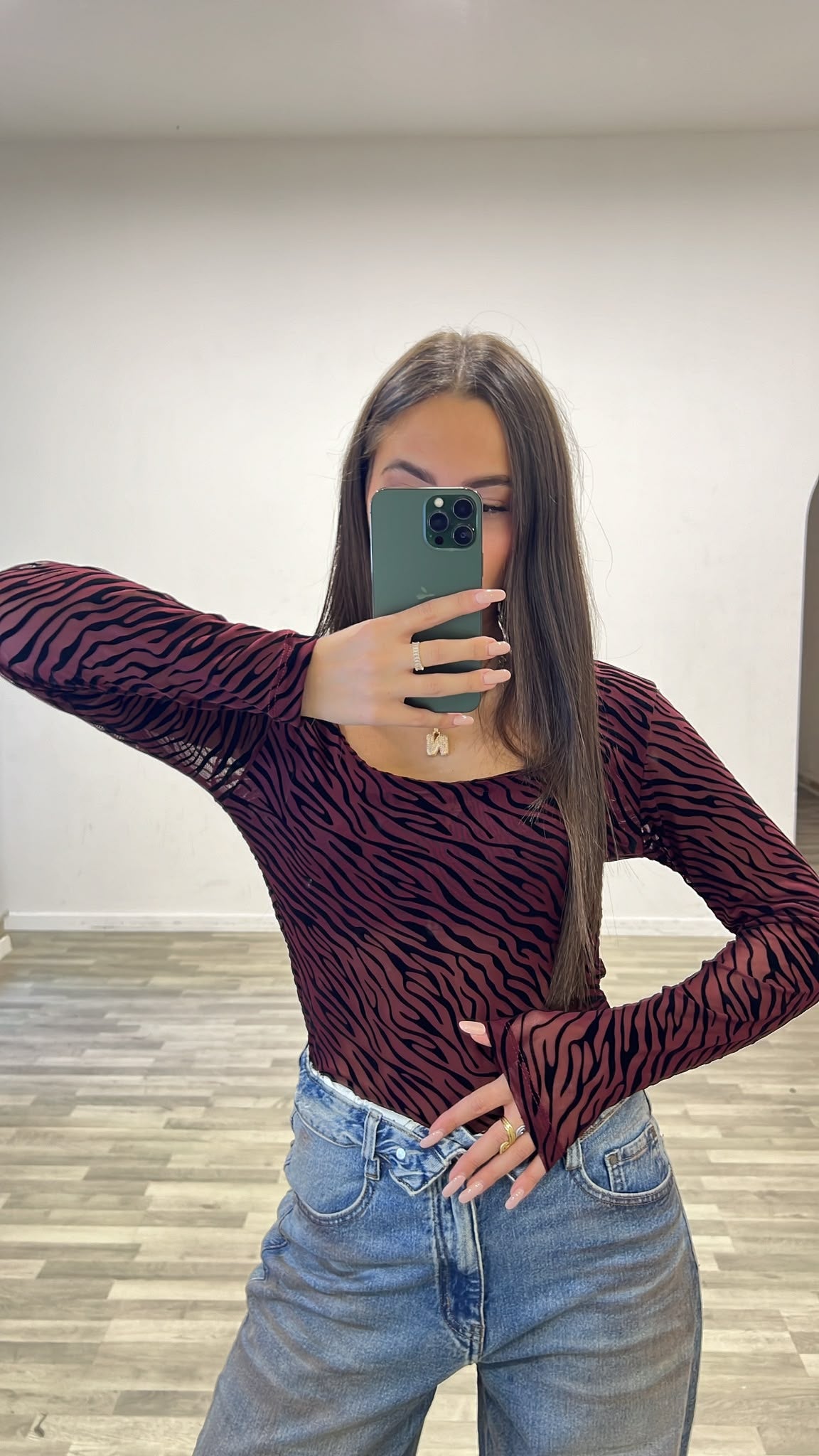body scollo madonna zebrato