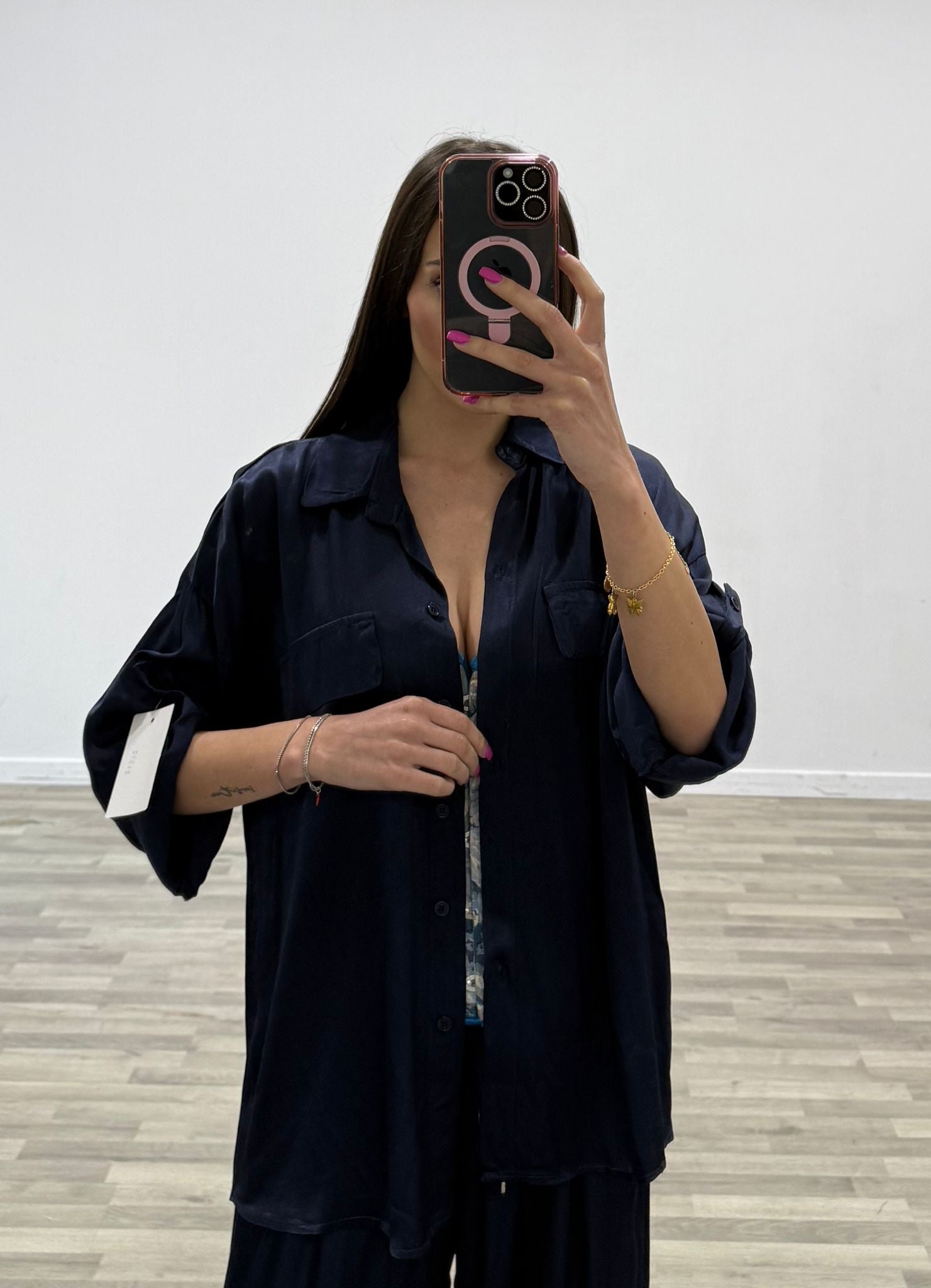 camicia di raso crazy