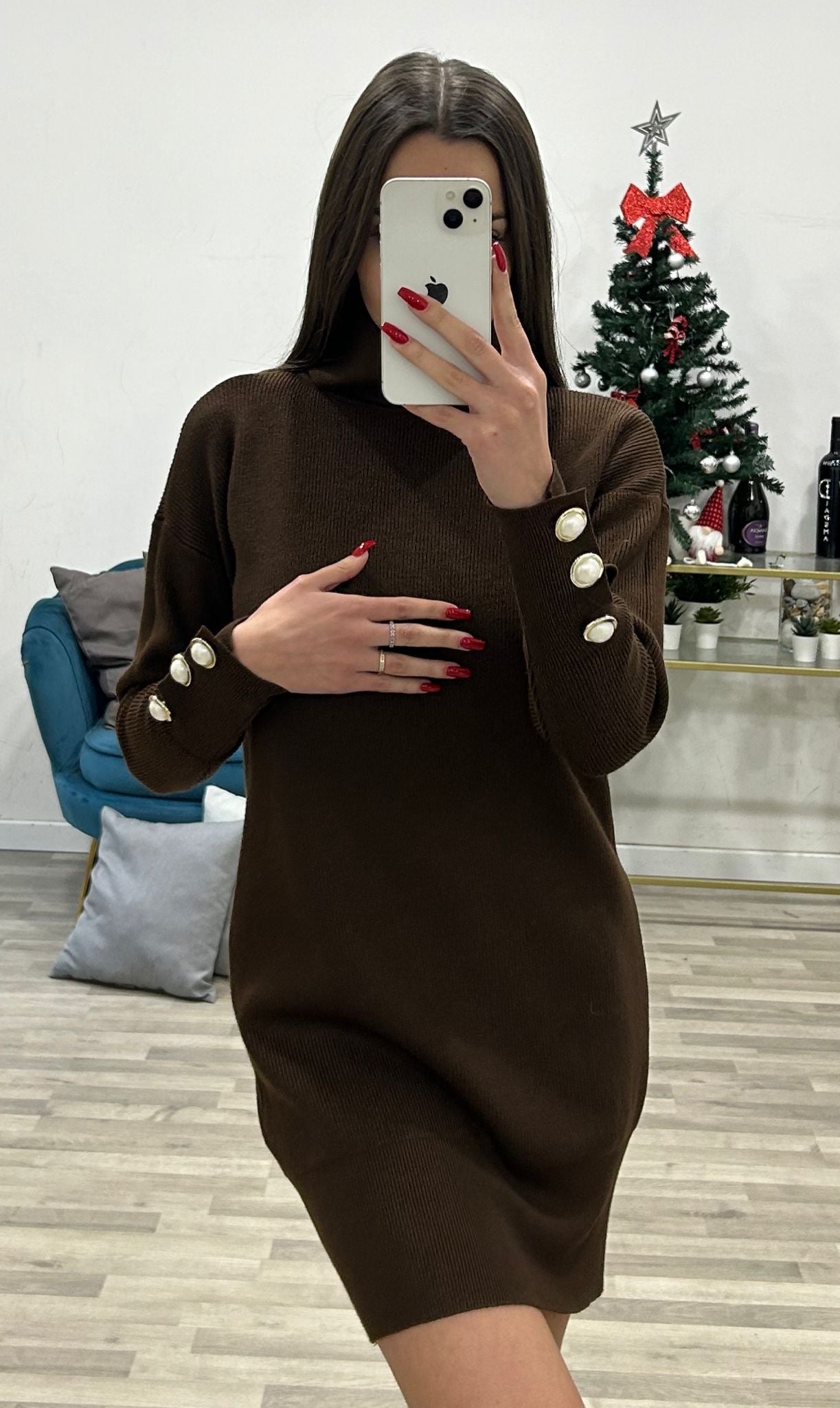 maxpull con bottoncini alle maniche