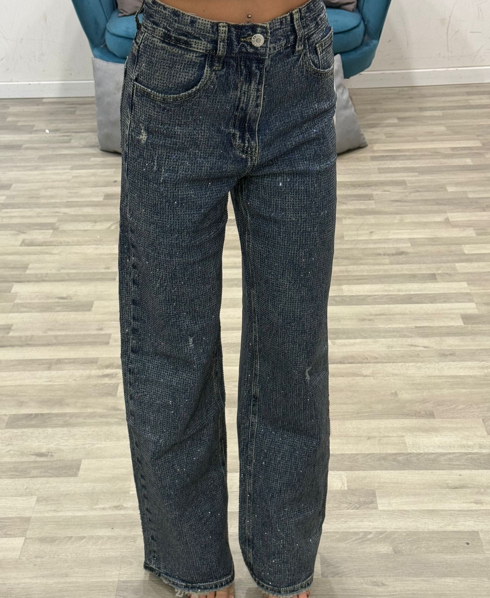 jeans tutti strass