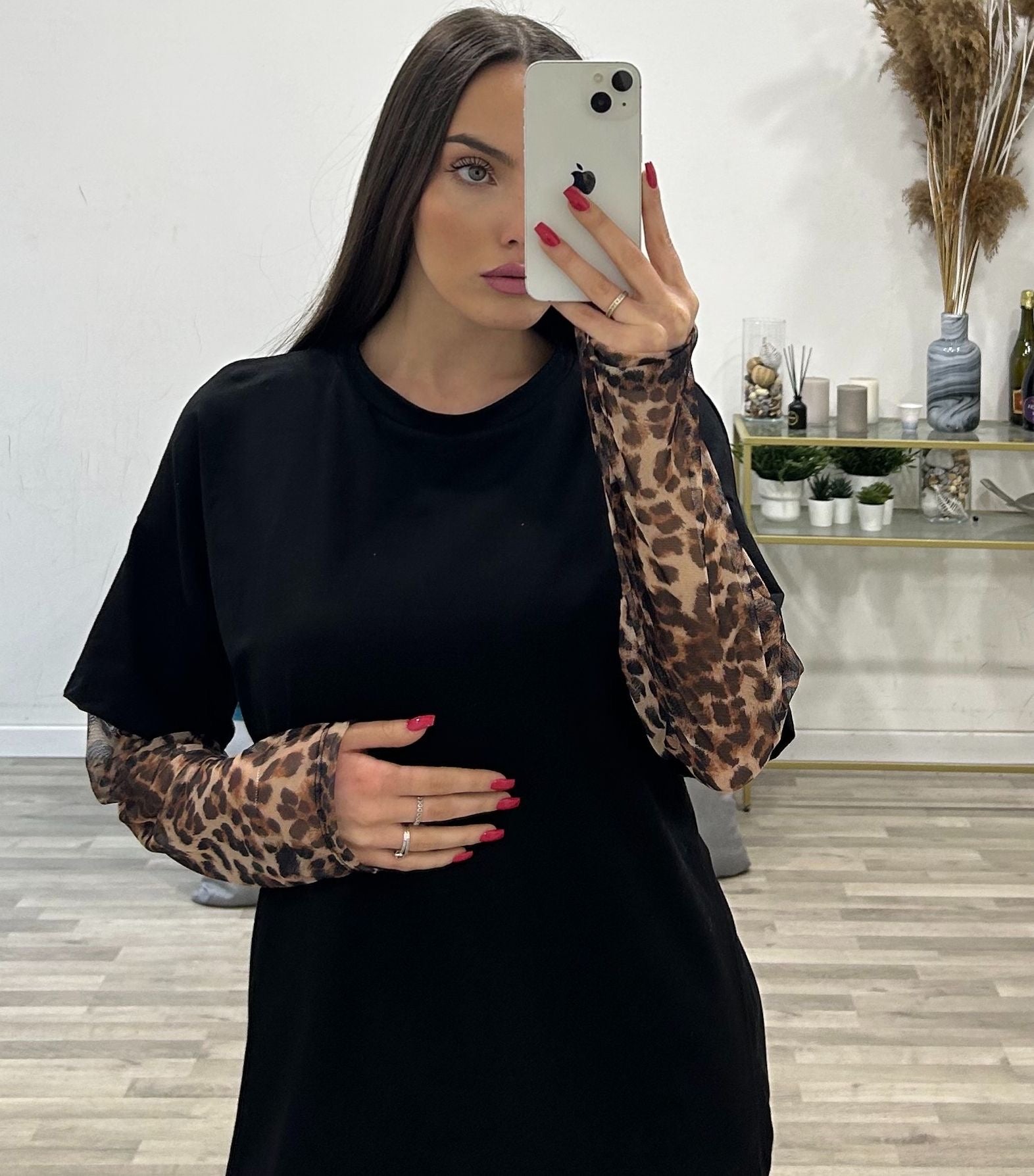 t-shirt leopardata good price