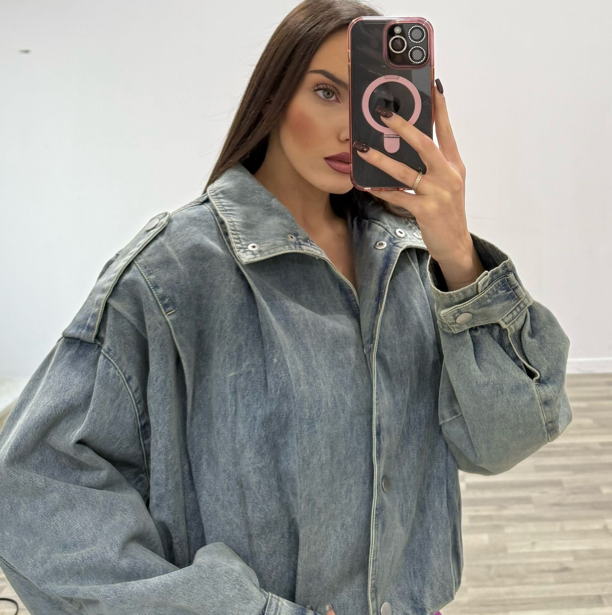 bomber di jeans balloon