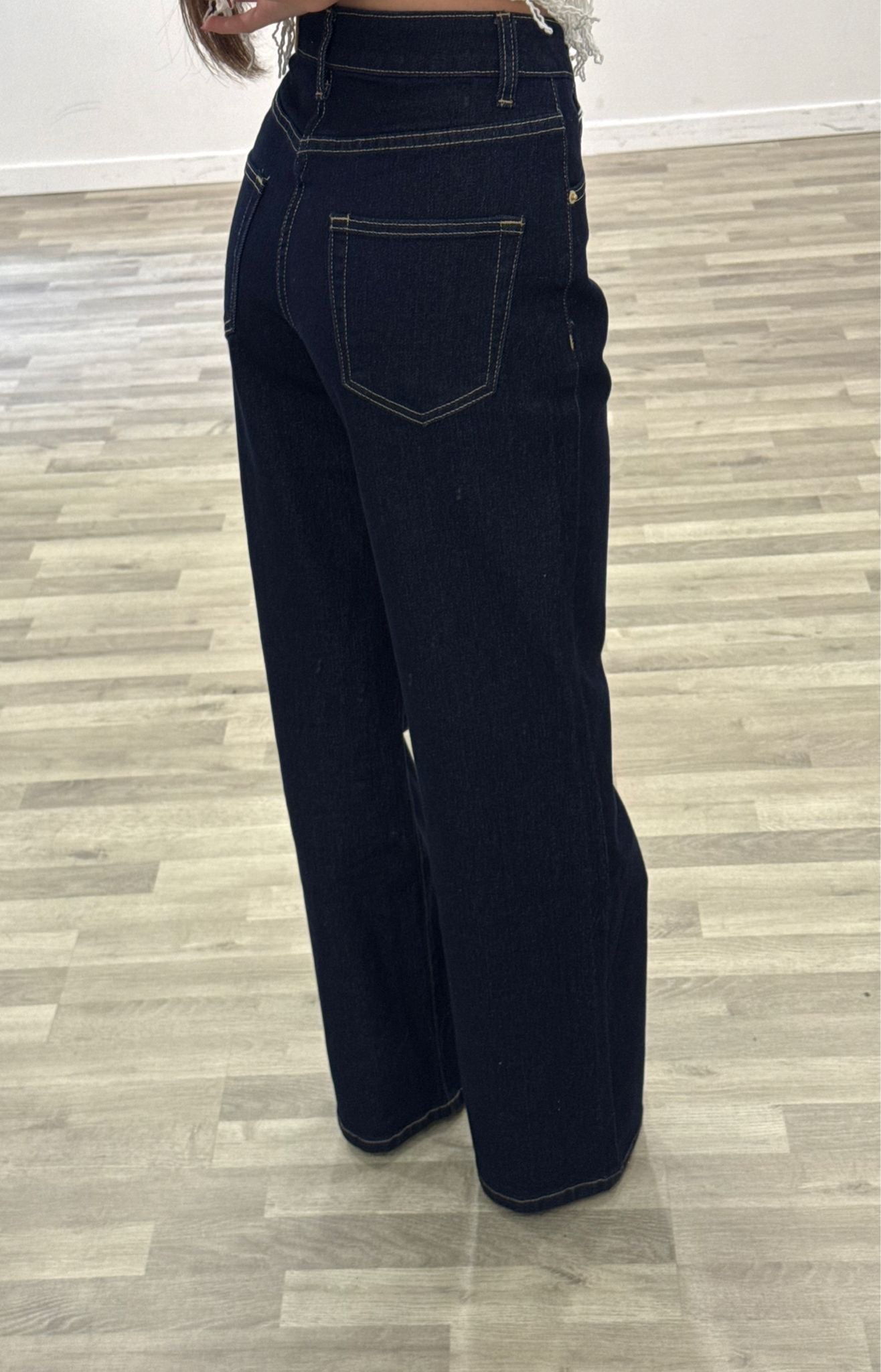 jeans momfit dark blue